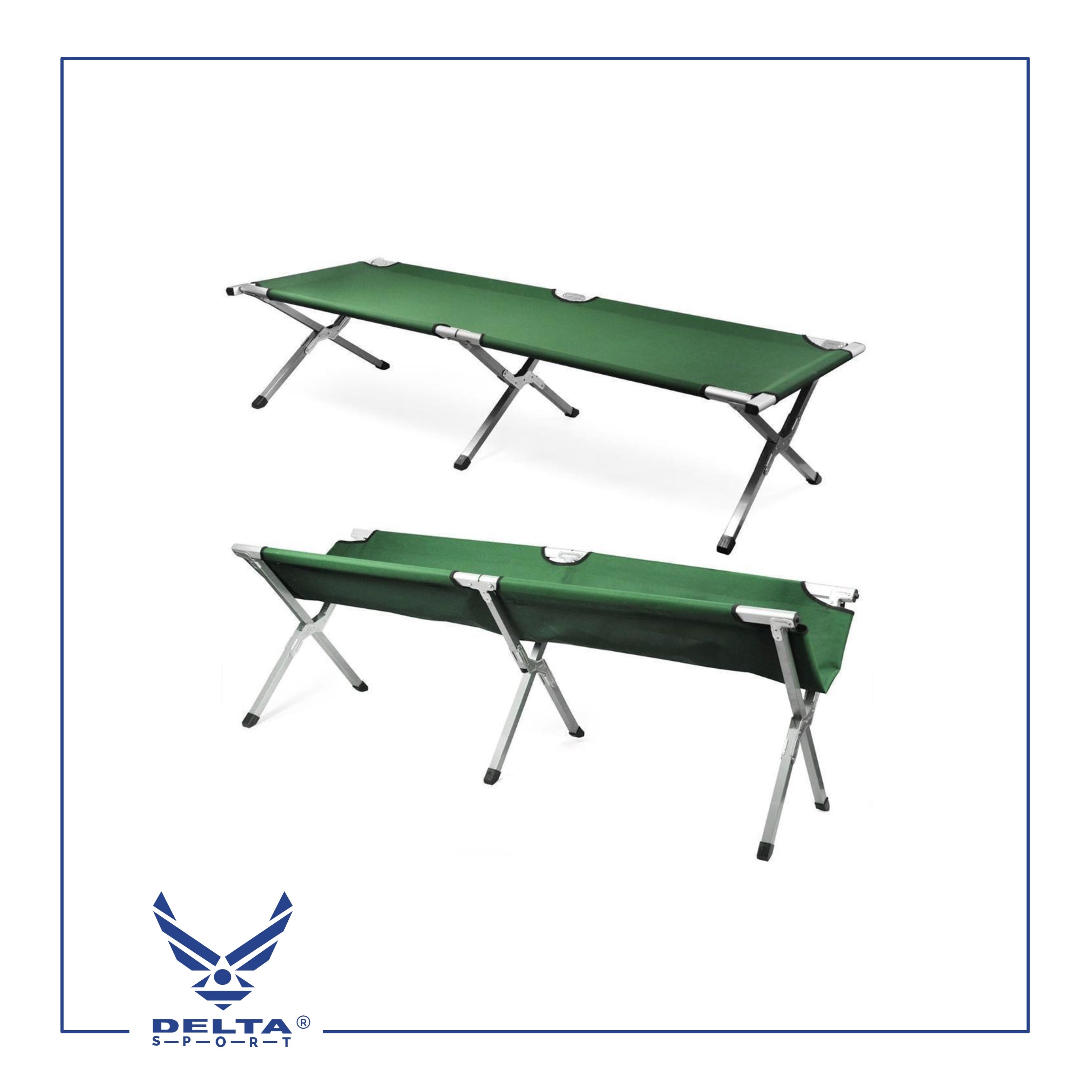 🔹Portable Folding Camping Bed.