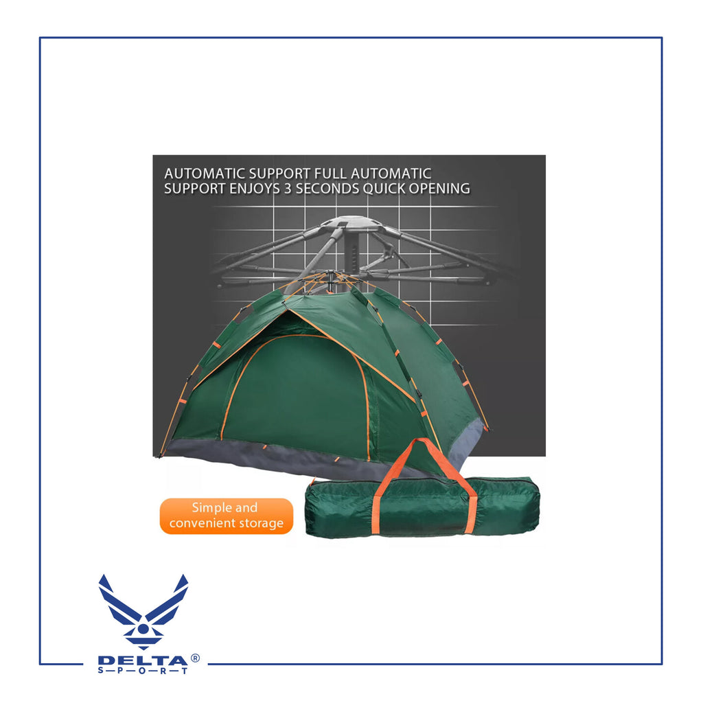 🔹Double-layer Fully Automatic Tent for 2 to 3 Persons.