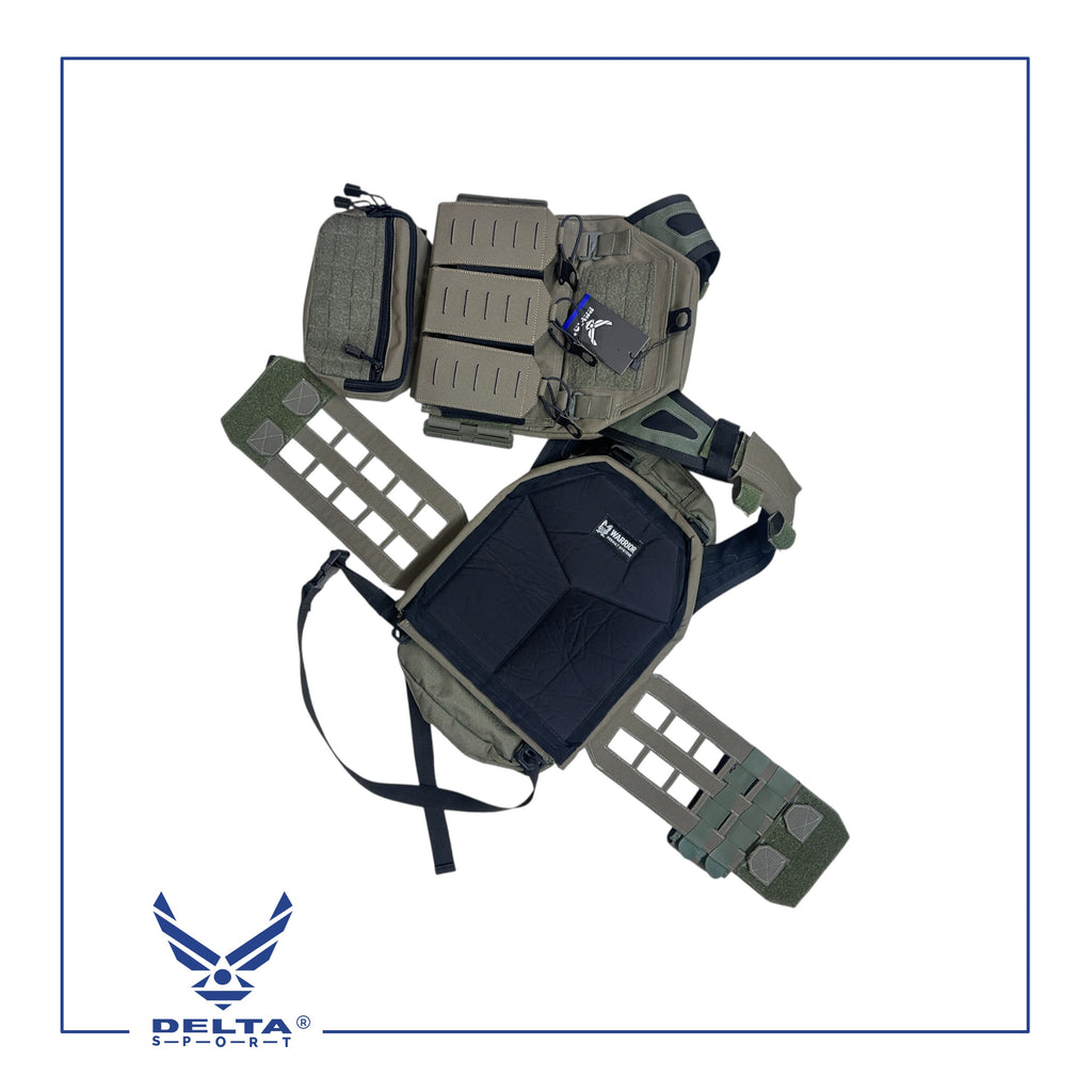 🔹Warrior Laser Cut Plate Carrier V4 – With Assault Backpack.