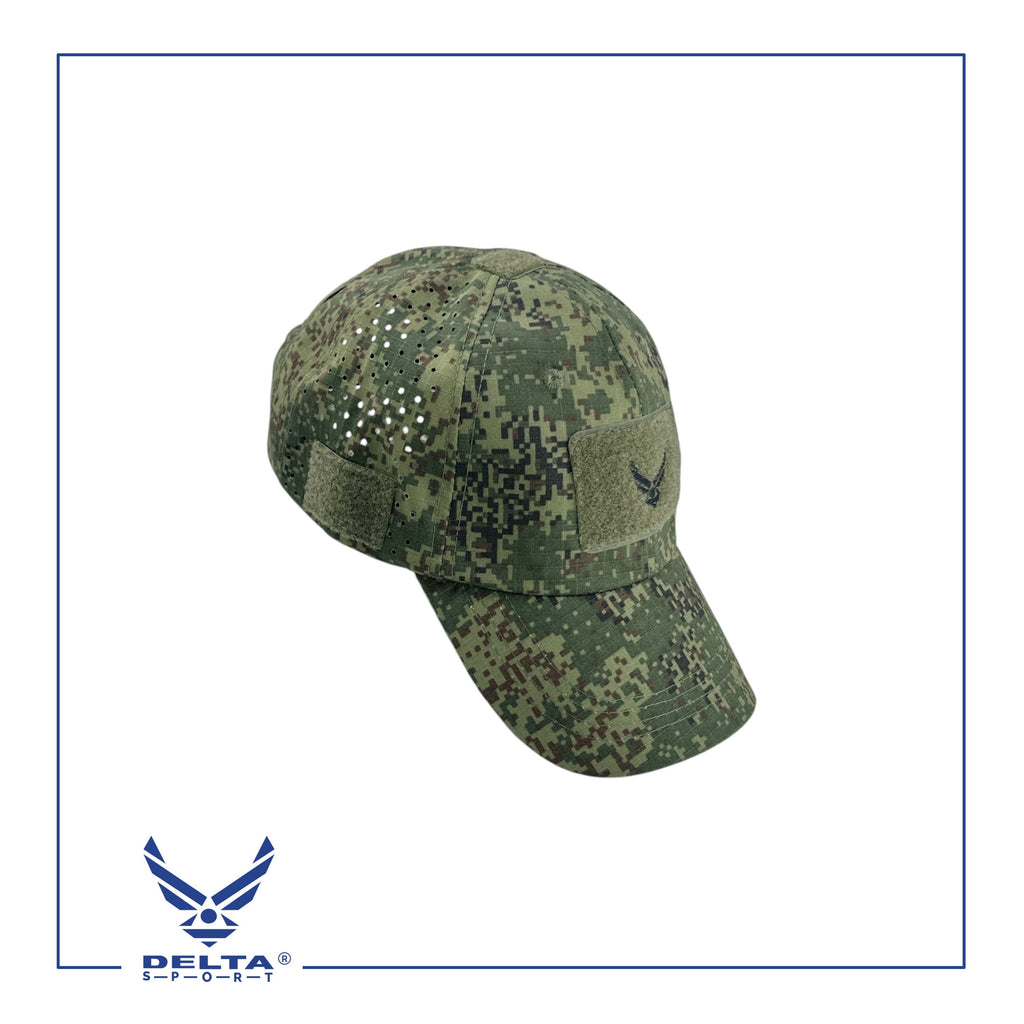 🔹Delta breathable laser cut cap.