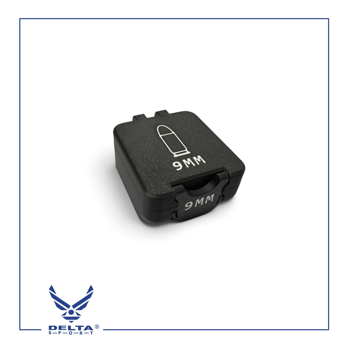 🔹DELTASPORT® 9MM Ammo Storage Case – 25 Rounds.