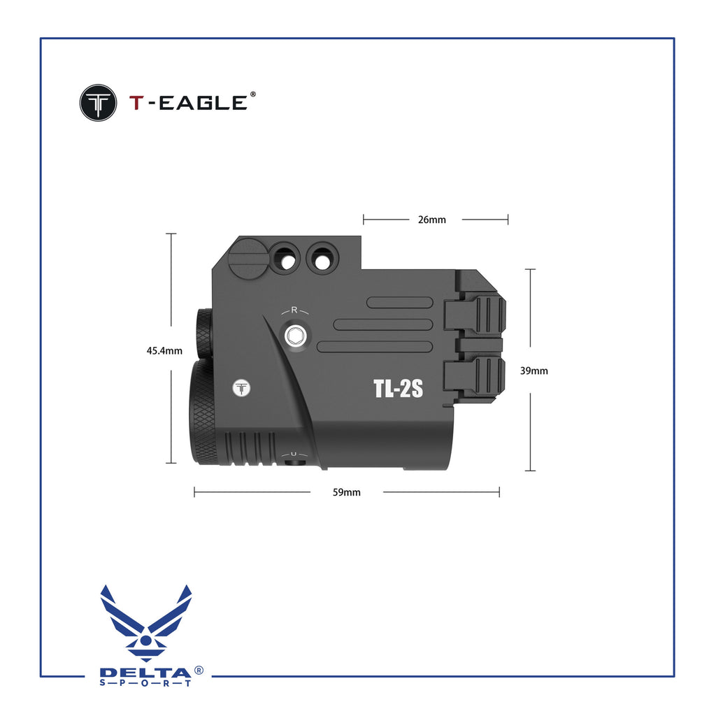 🔹T-EAGLE TL-2S Flashlight With Laser.