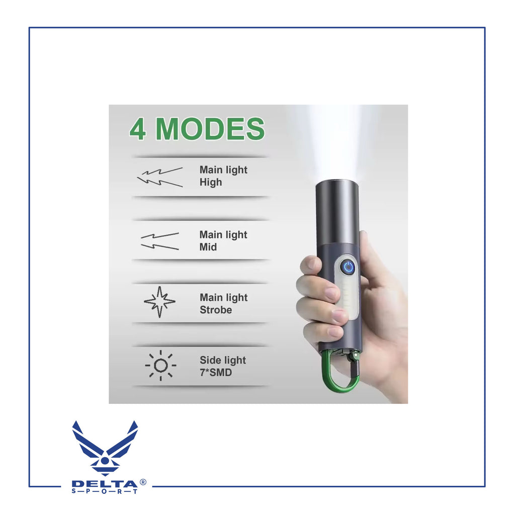 🔹Telescopic Camping Flashlight & Lantern.