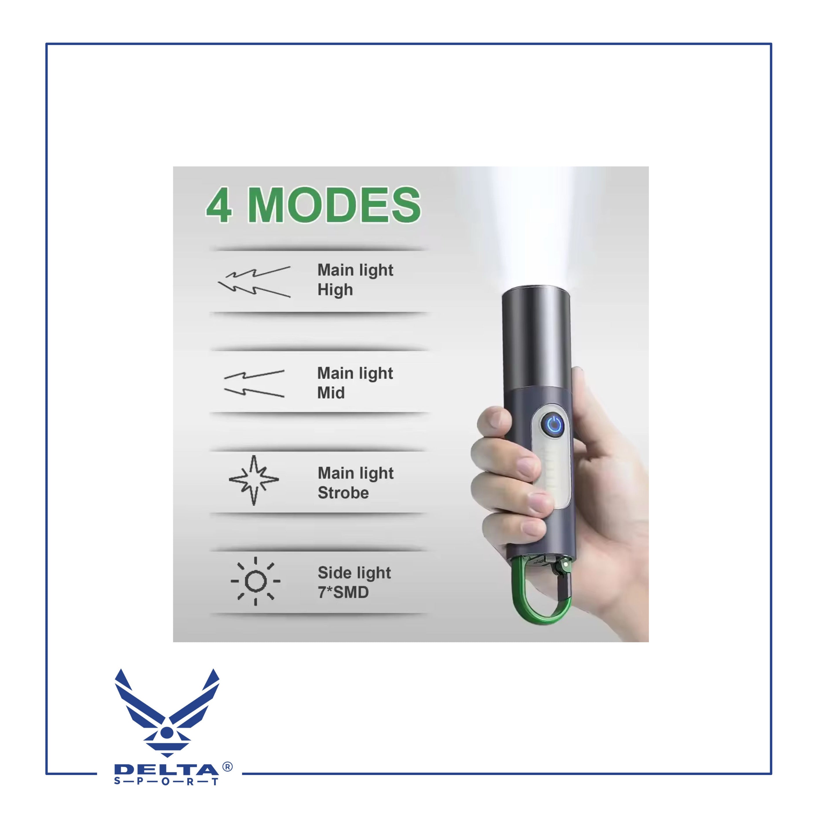 🔹Telescopic Camping Flashlight & Lantern.
