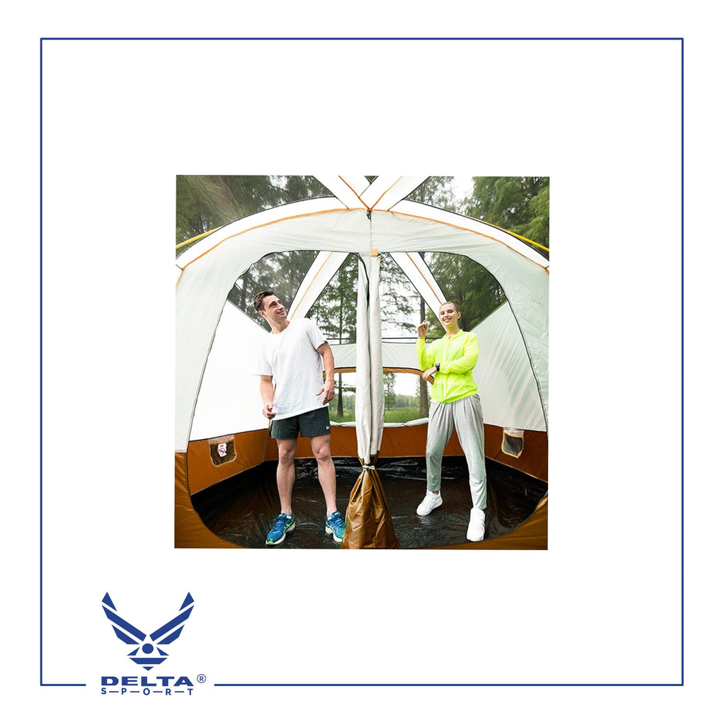🔹Outdoor Waterproof Double-Layer Family Camping Tent – 2 Rooms (4–6 Persons) | Model A-0039