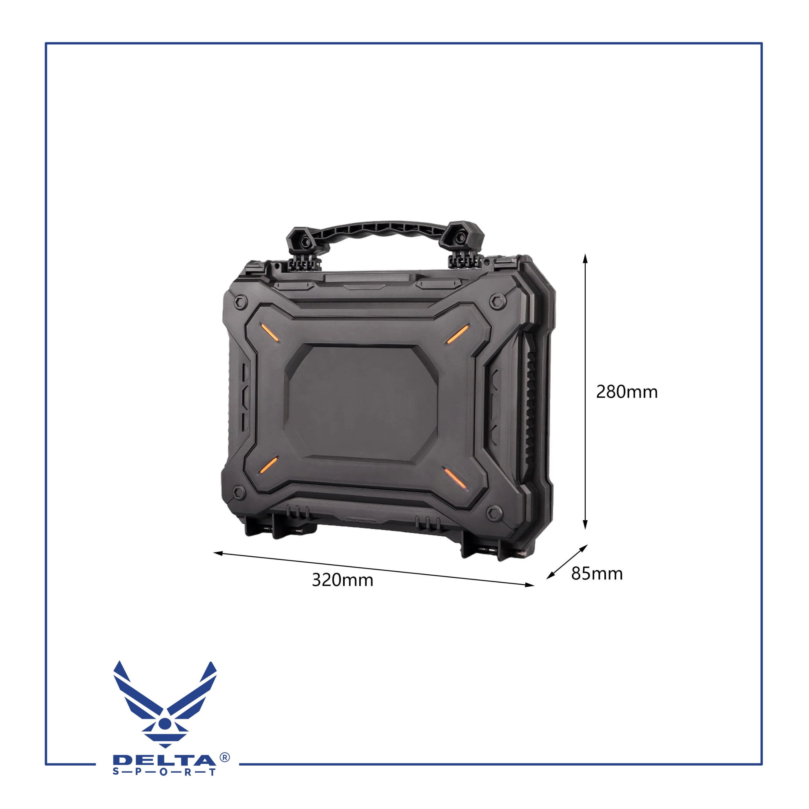 🔹Portable Waterproof Tactical Hard Case Dustproof Tools Storage Box Carrying Case.