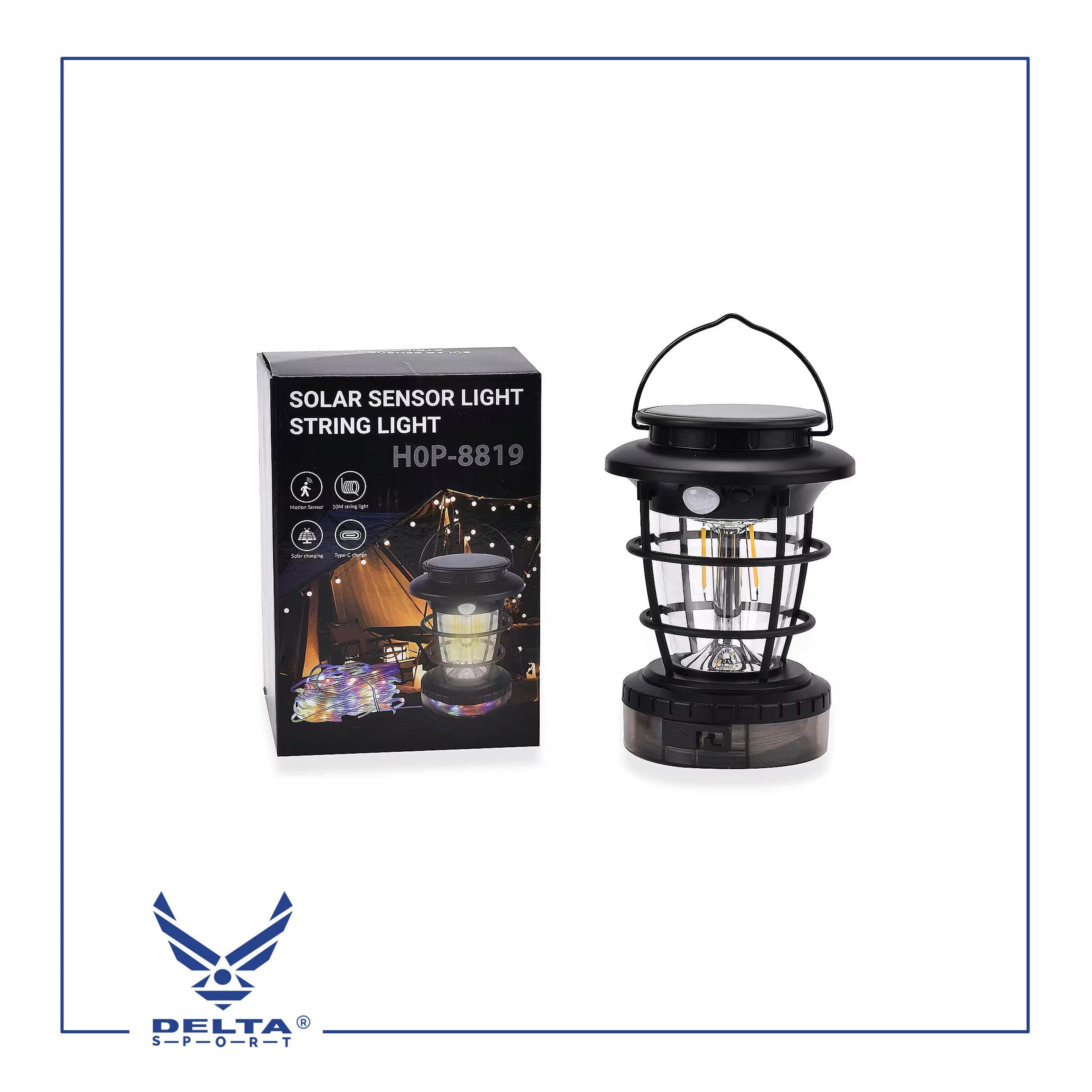 🔹HOP-8819 Solar Sensor Light & String Light.