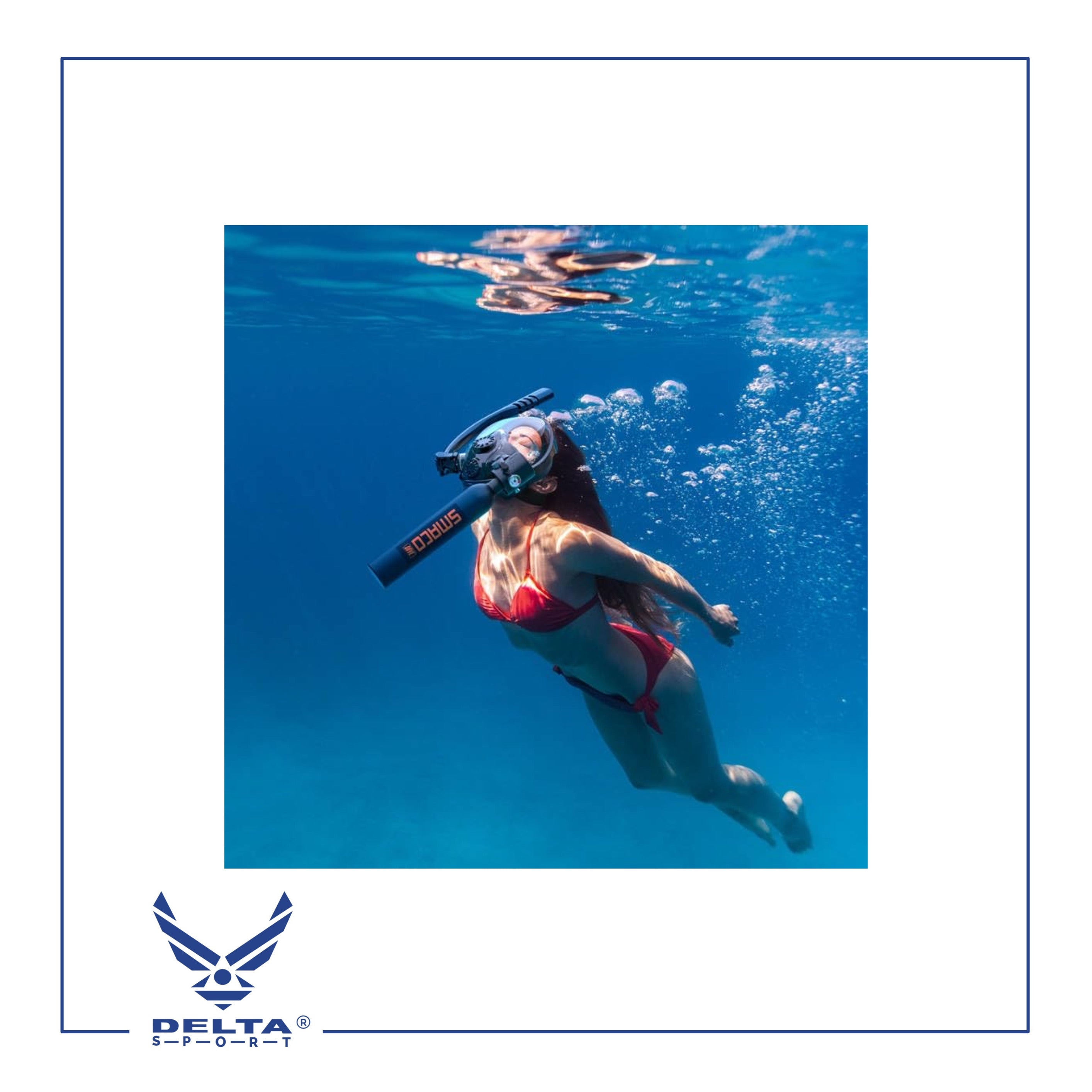 🔹SMACO DIVE -Scuba Tank with Scuba Mask, Can Provide about 6 Minutes of Underwater Breathing at a Diving Depth of 30 Feet, 0.5L.