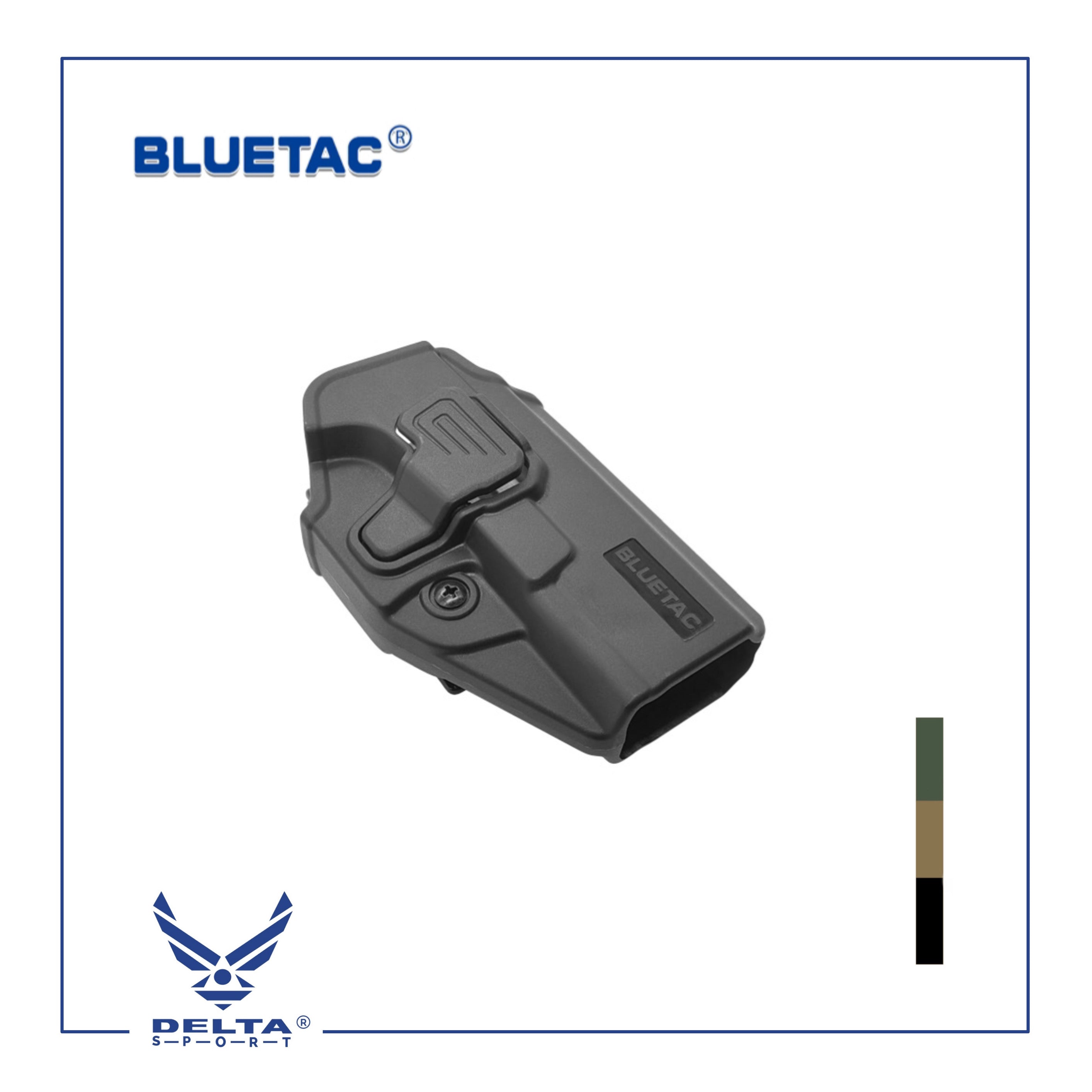 🔹BLUETAC® Polymer OWB Holster-GLOCK 17/19 W/BELT Clip.