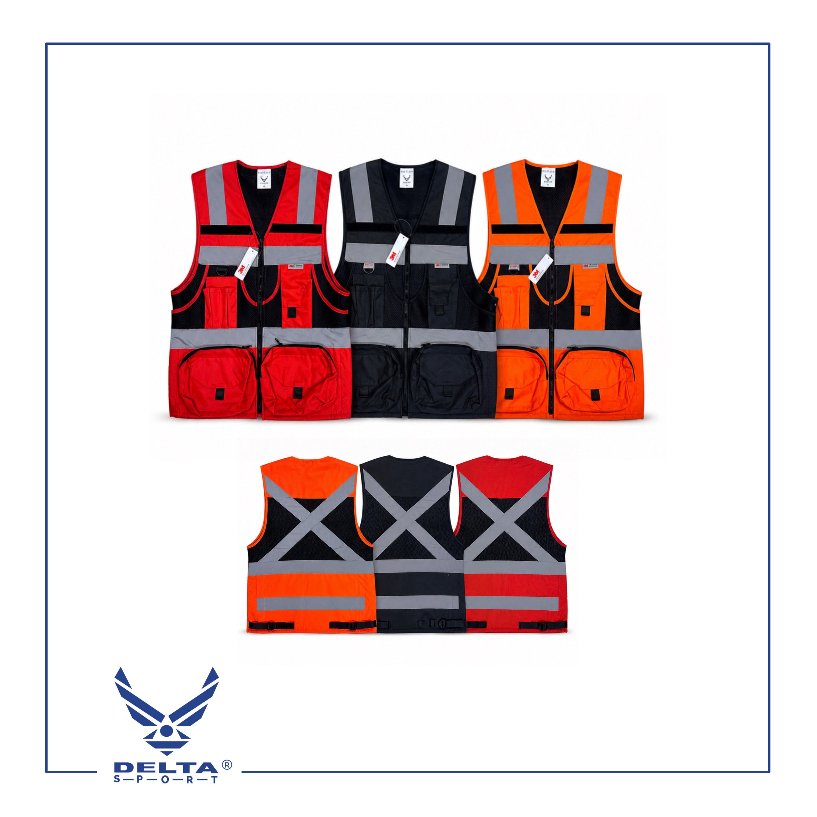 🔹DELTA® 3M Reflective Safety Vest 🦺.