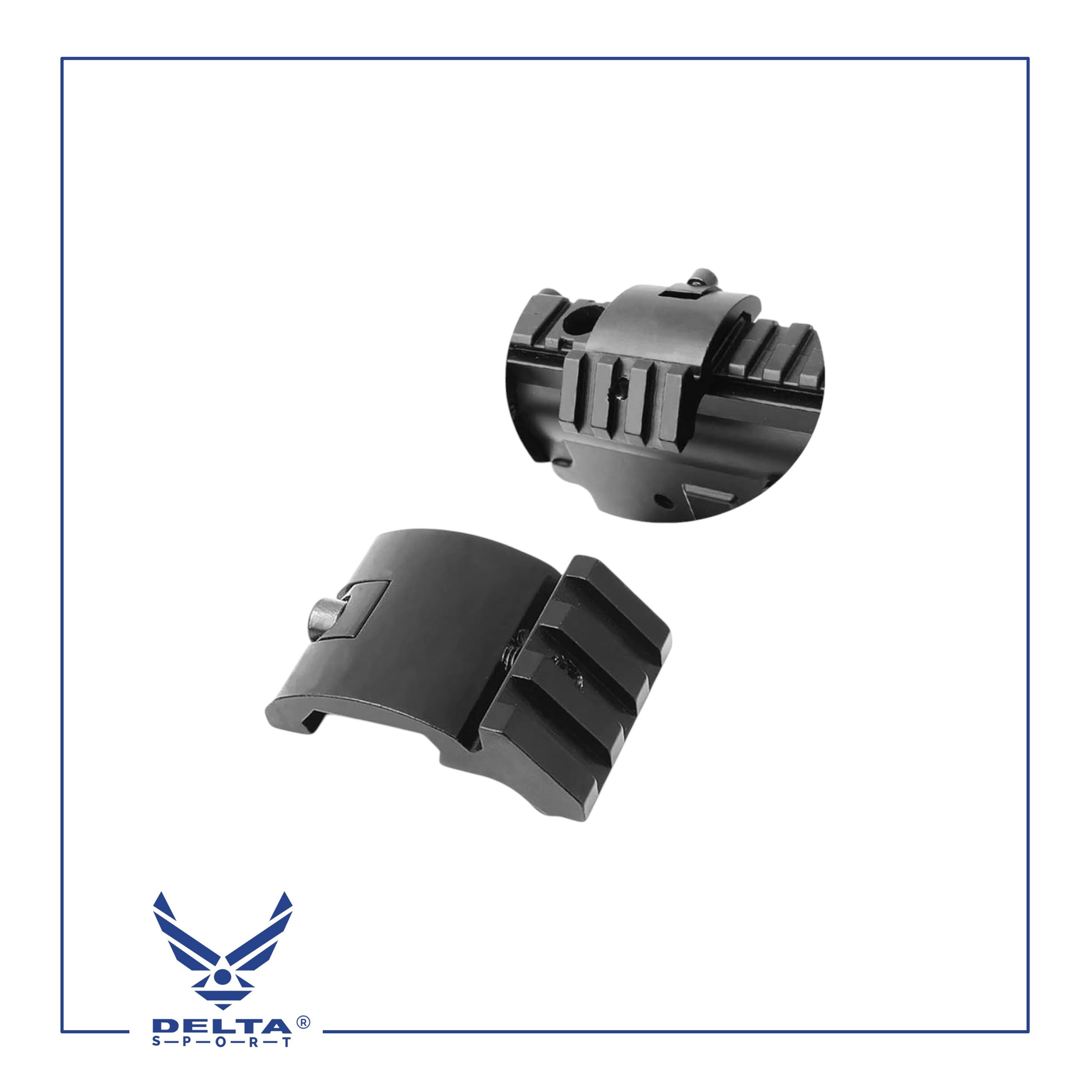 🔹Low Profile Offset Picatinny Rail Mount
For Red Dot Sights, Magnifiers & Flashlights.