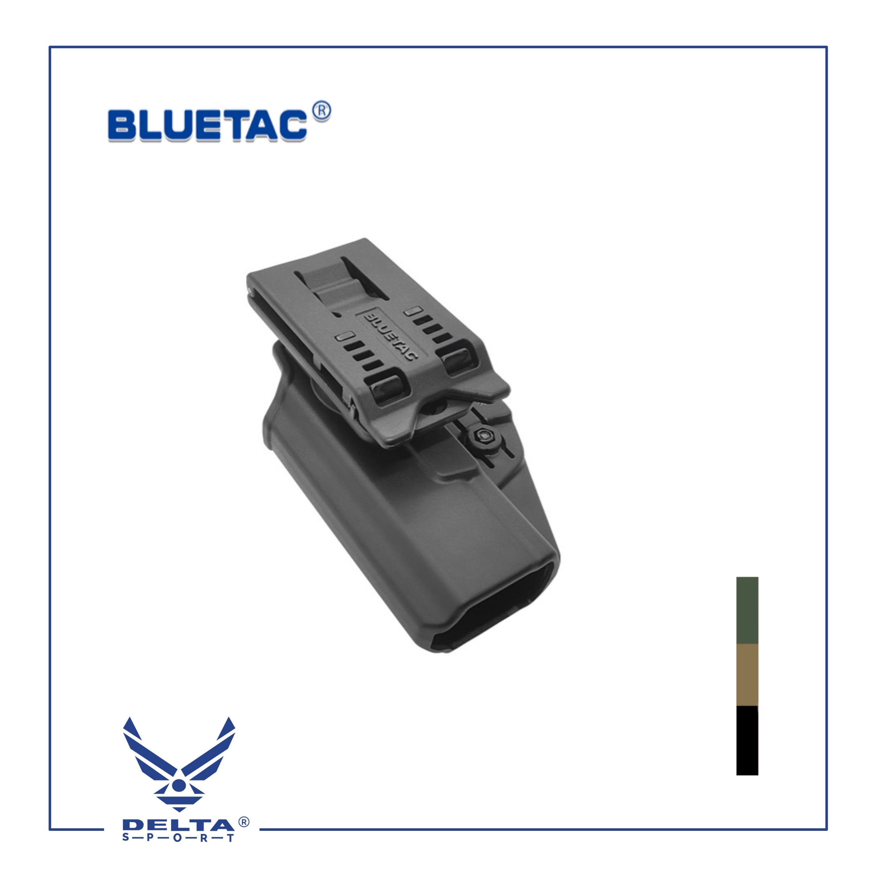 🔹BLUETAC® Polymer OWB Holster-GLOCK 17/19 W/BELT Clip.