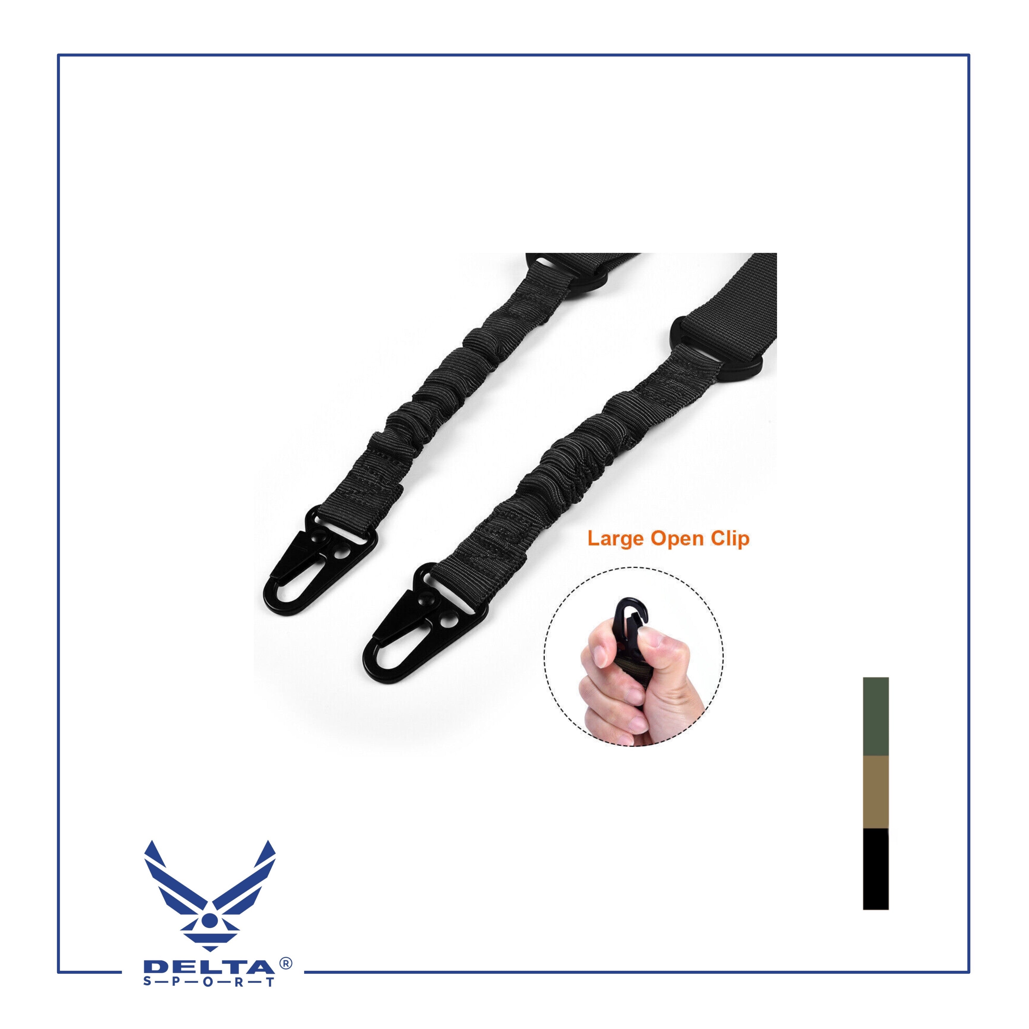 🔹Adjustable 2 Two Point Tactical Rifle Sling Strap.