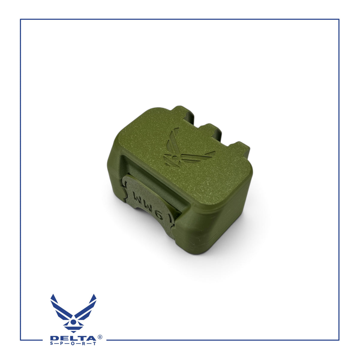 🔹DELTASPORT® 9MM Ammo Storage Case – 18 Rounds.
