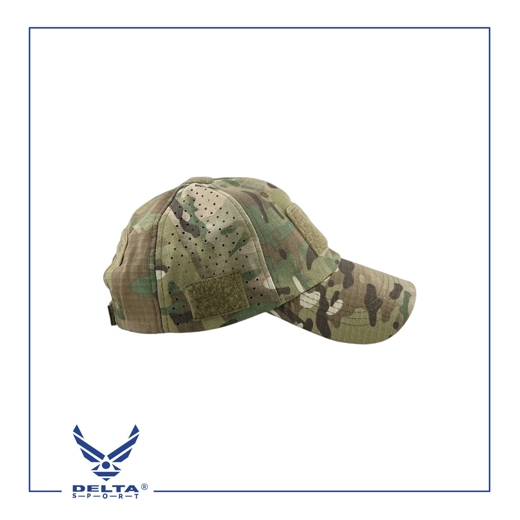 🔹Delta breathable laser cut cap.