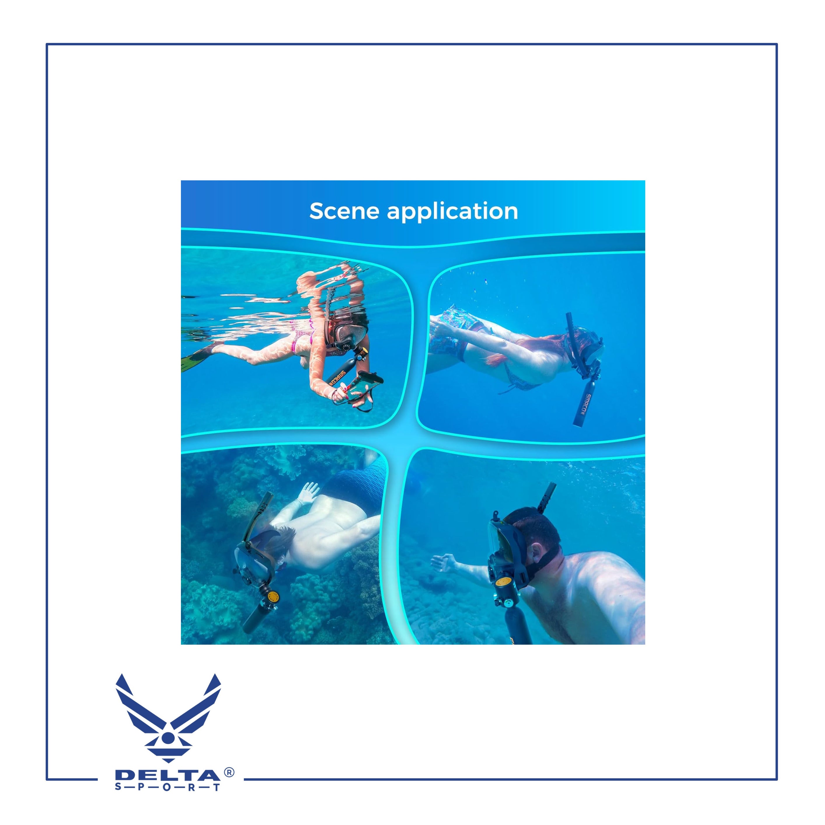 🔹SMACO DIVE -Scuba Tank with Scuba Mask, Can Provide about 6 Minutes of Underwater Breathing at a Diving Depth of 30 Feet, 0.5L.