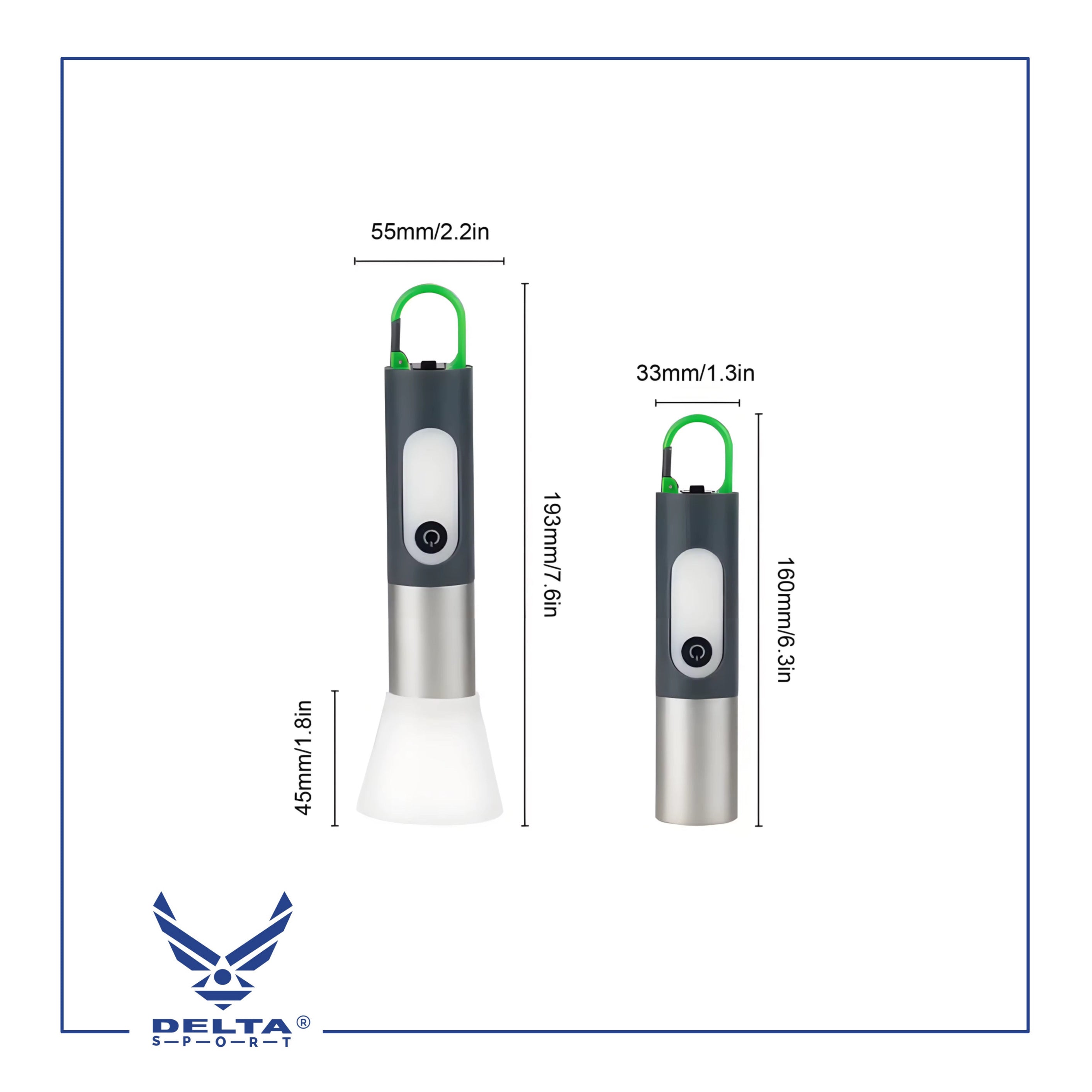 🔹Telescopic Camping Flashlight & Lantern.