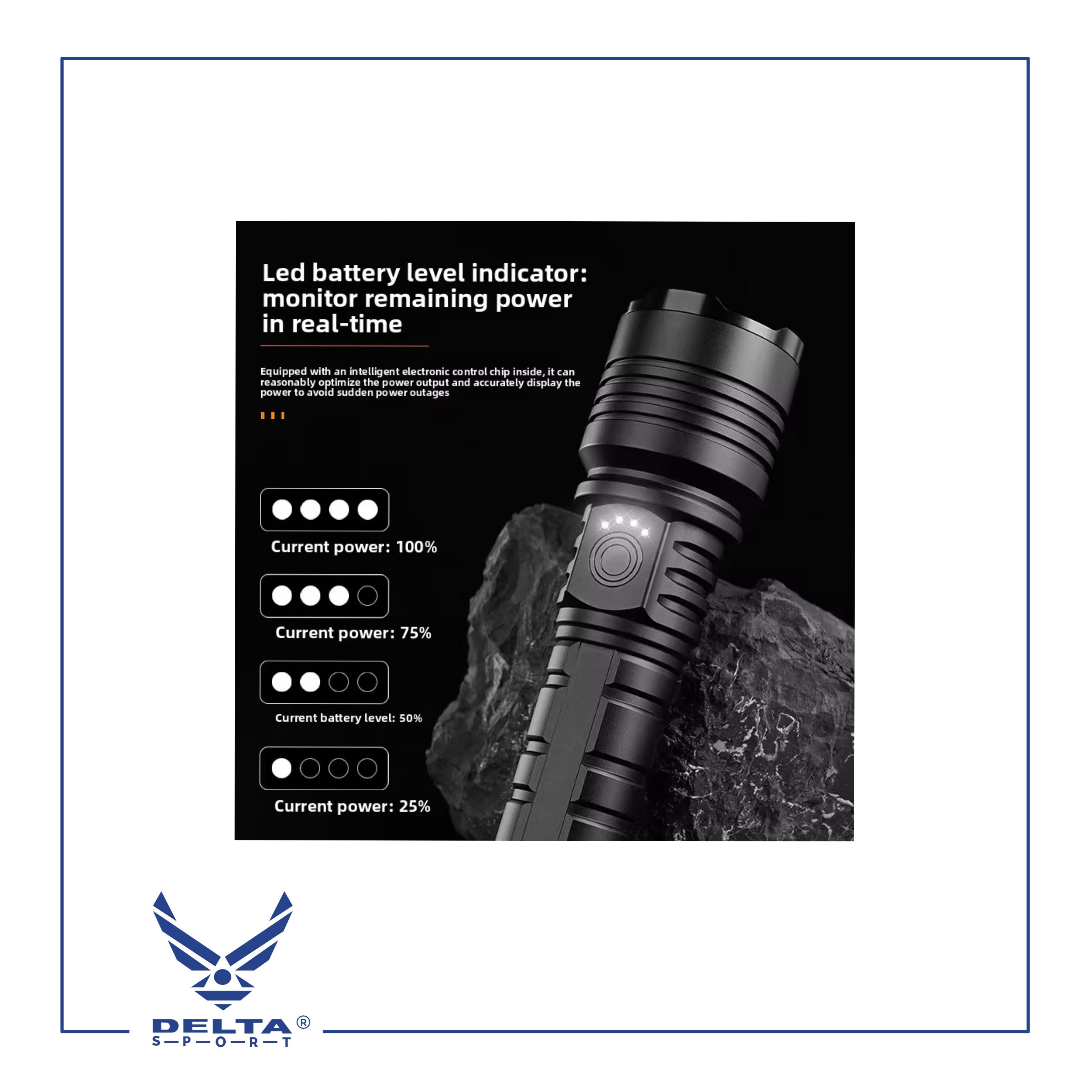 🔹Tactical Flashlight T3.