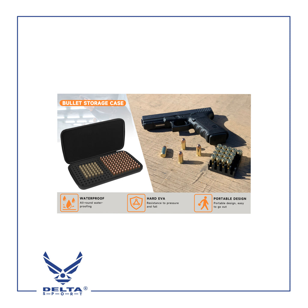 🔹9mm Storage Holder Case – 200 Round Capacity.
