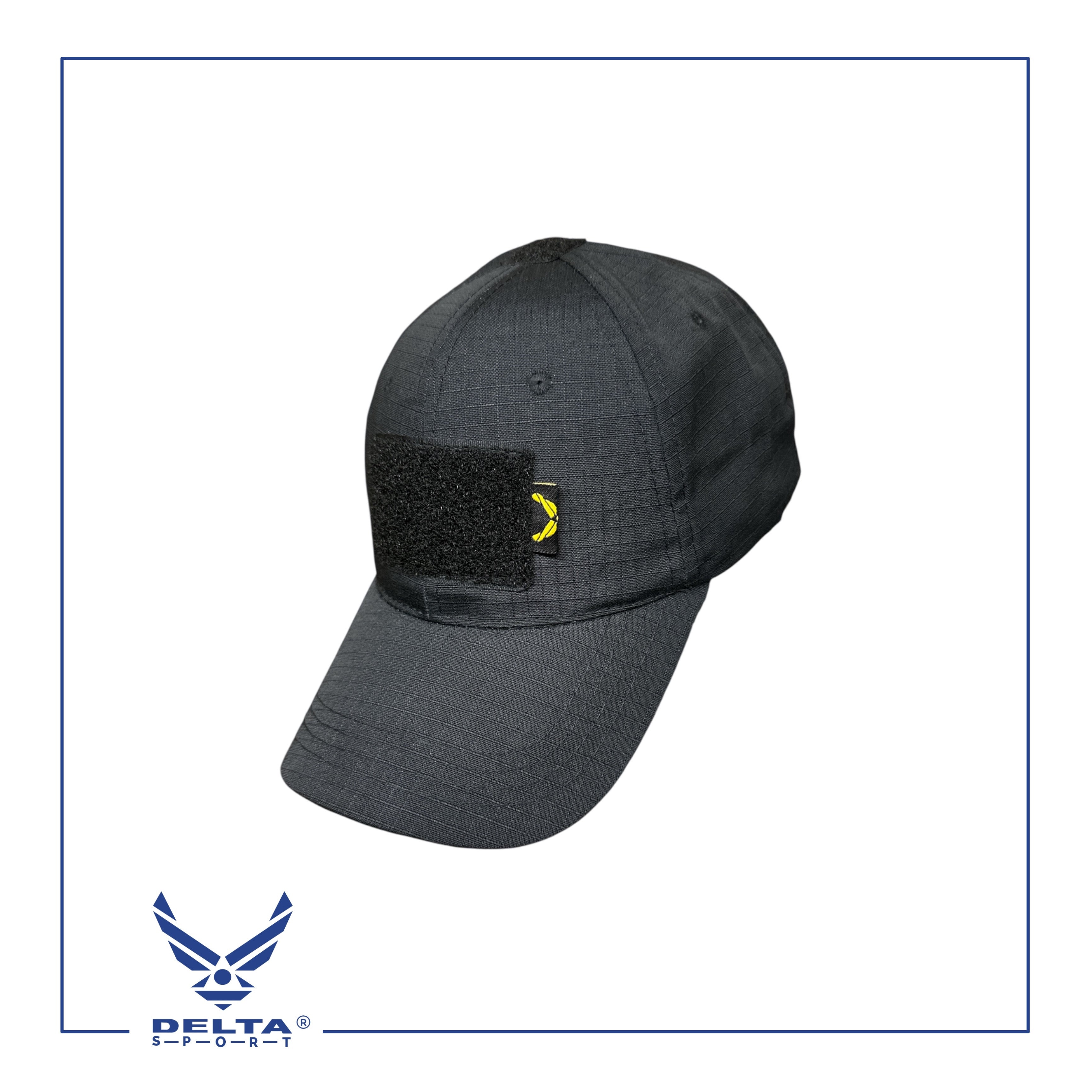 🔹DELTA Black Ripstop Tactical Cap.