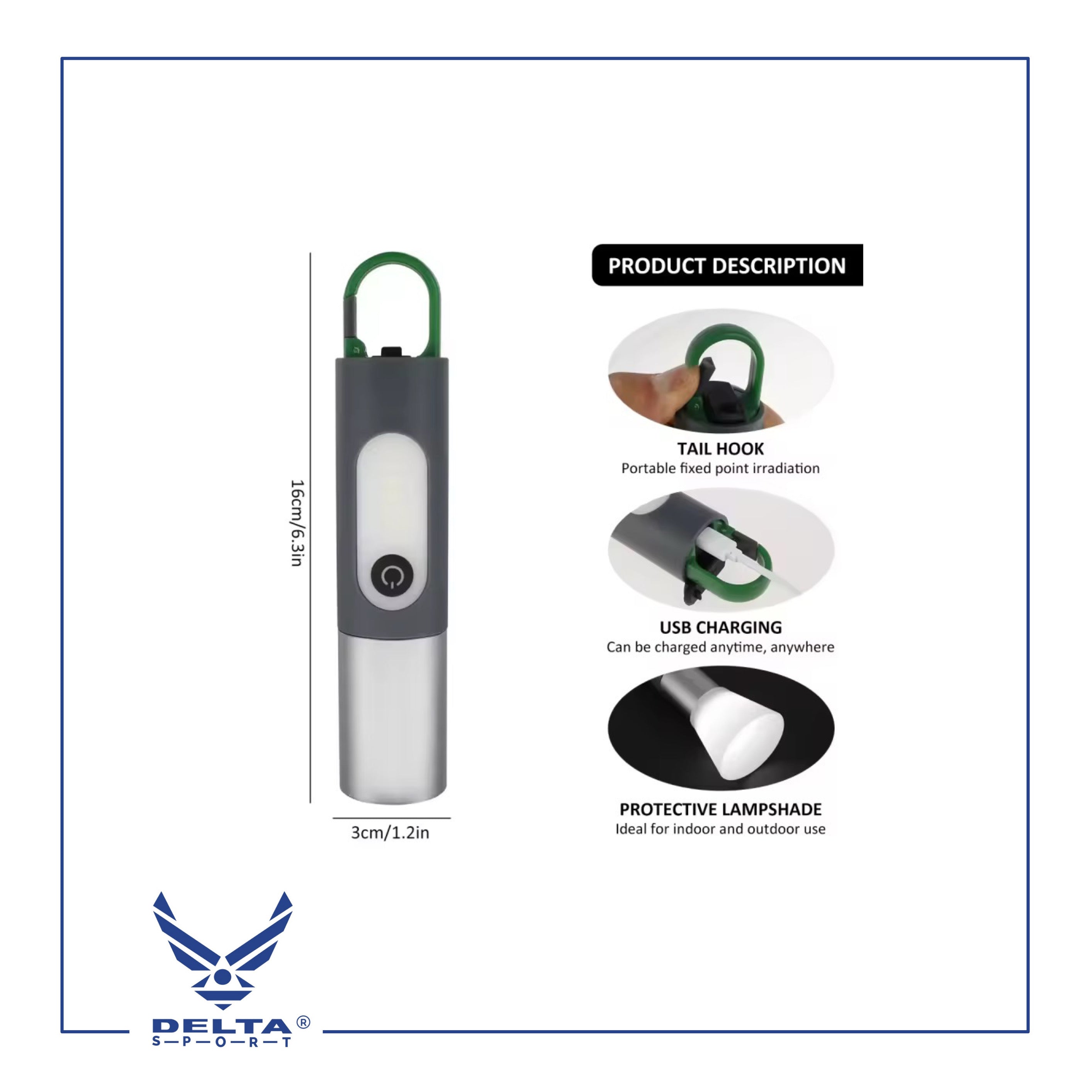 🔹Telescopic Camping Flashlight & Lantern.