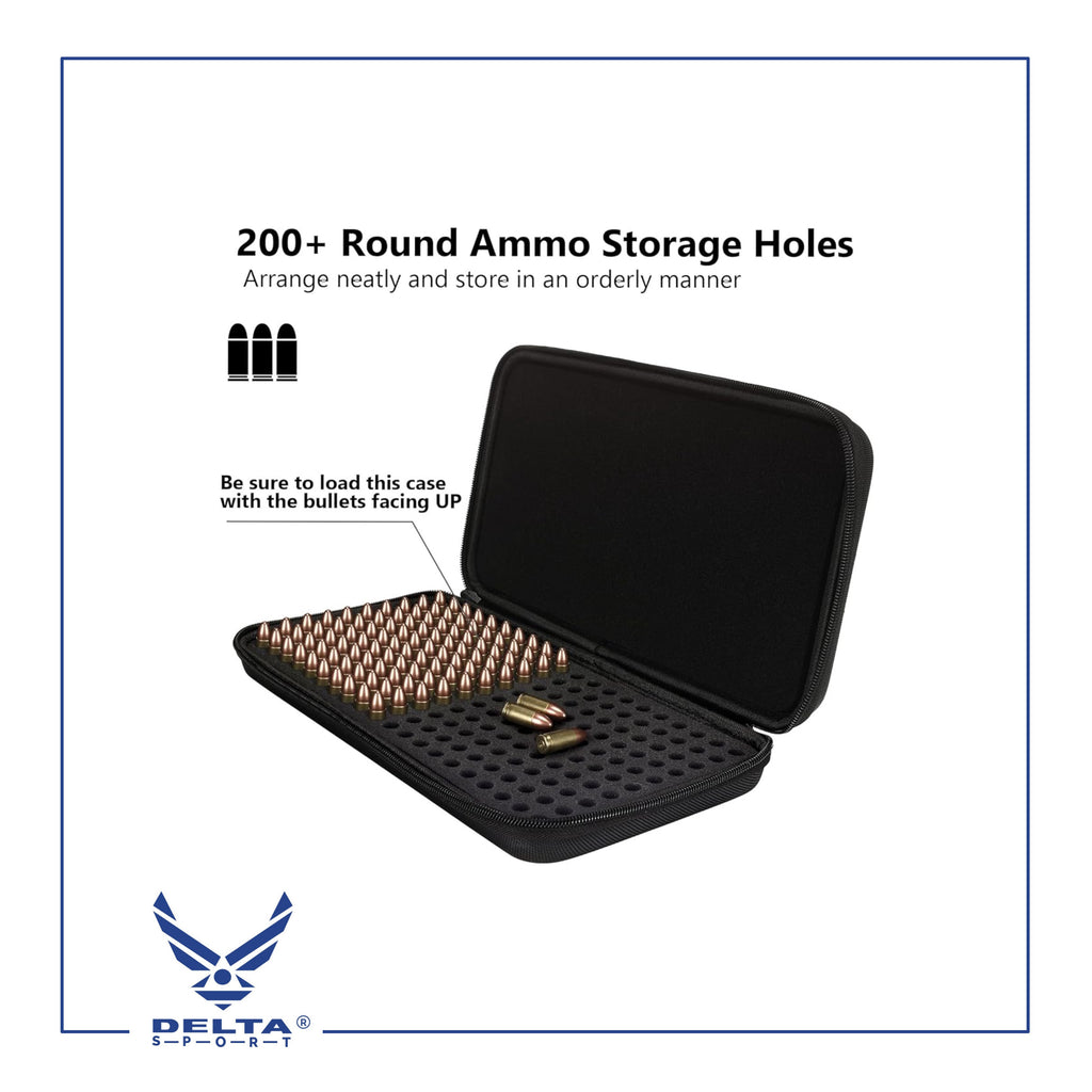 🔹9mm Storage Holder Case – 200 Round Capacity.