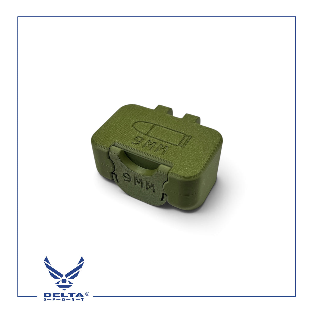🔹DELTASPORT® 9MM Ammo Storage Case – 18 Rounds.