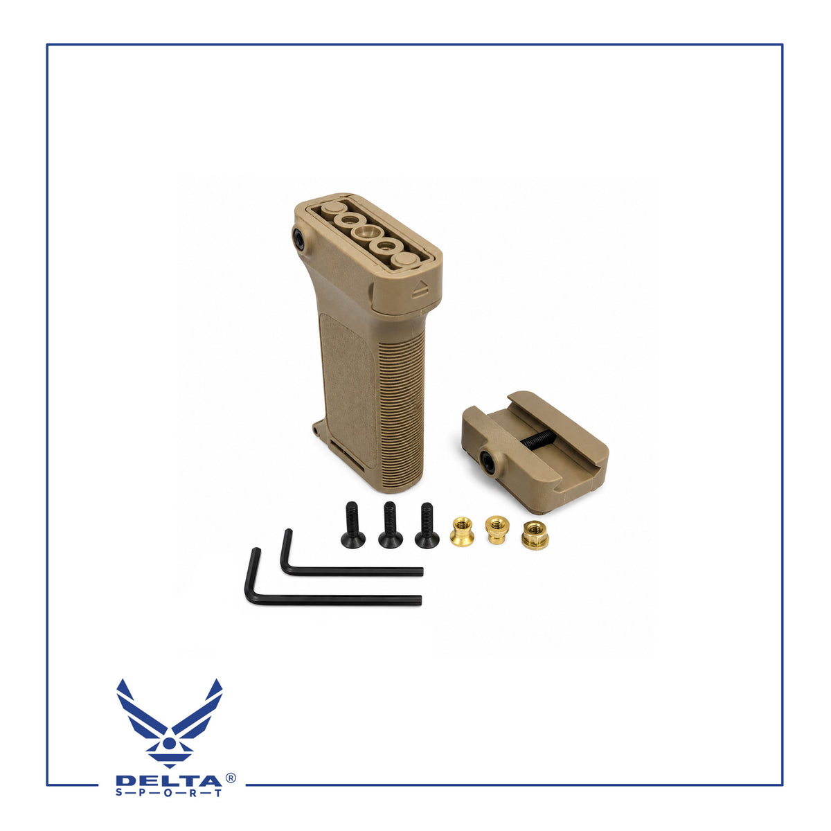 🔹3-RS Tactical Vertical Grip – 3 Rail Systems.