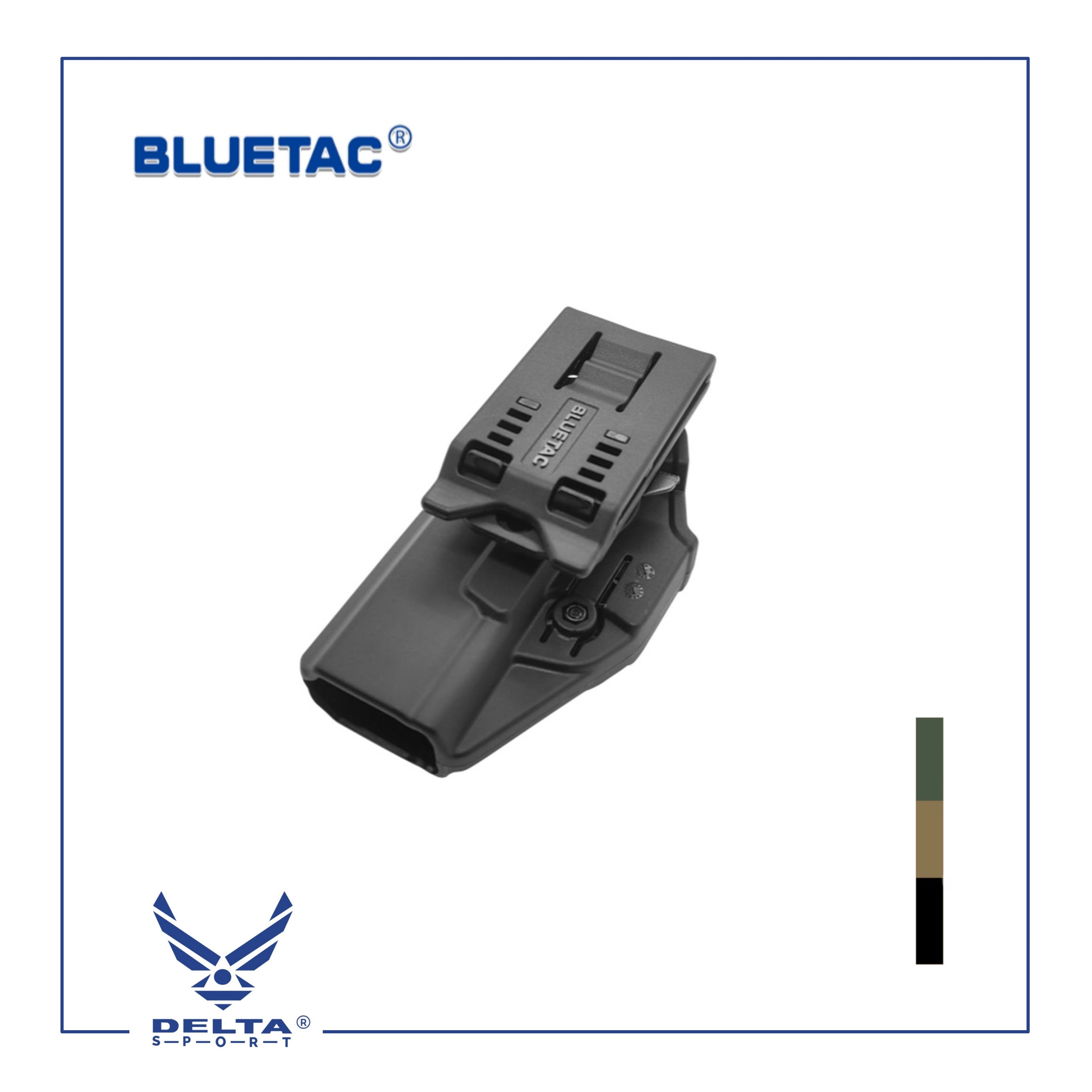🔹BLUETAC® Polymer OWB Holster-GLOCK 17/19 W/BELT Clip.