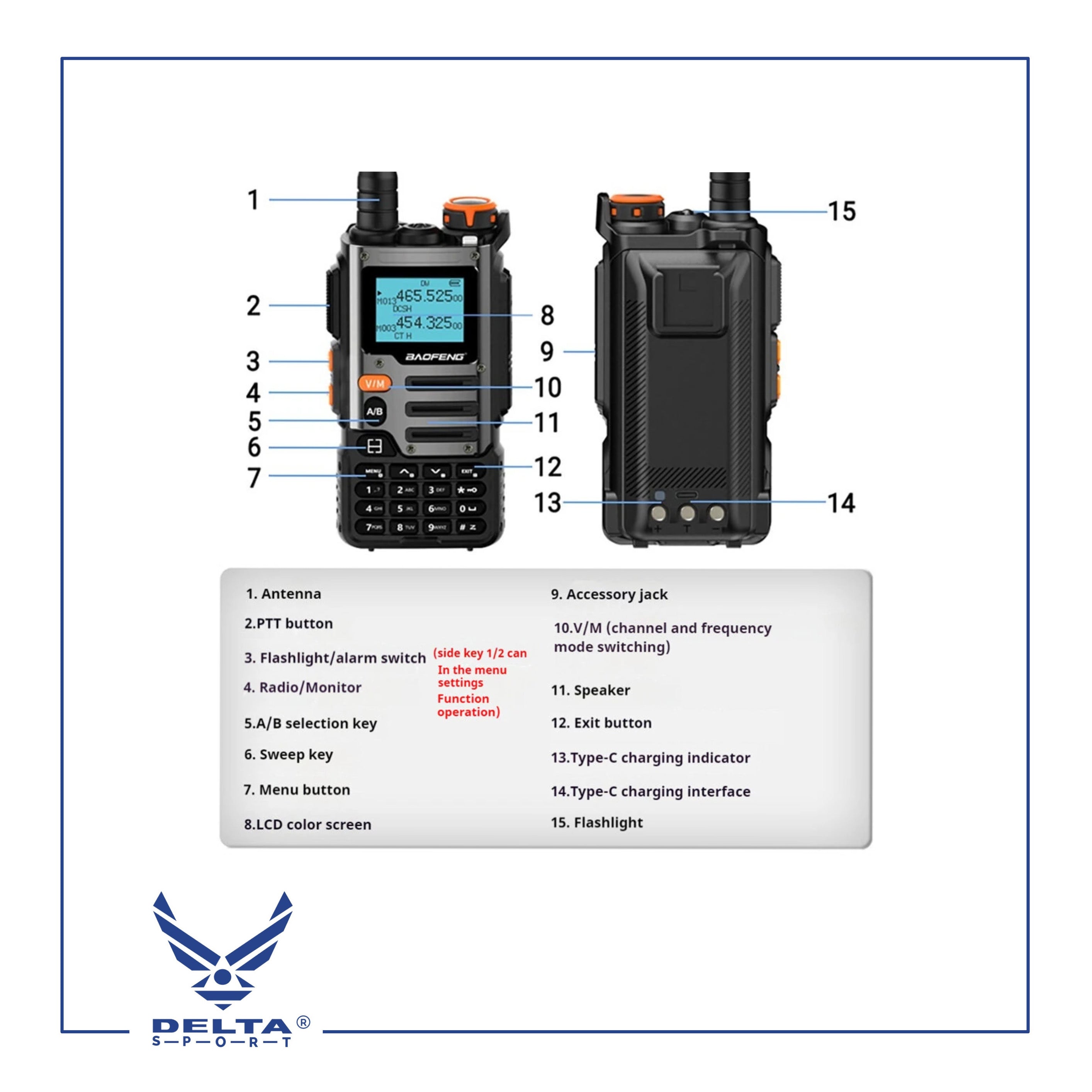 🔹Baofeng UV K68 / 5W.