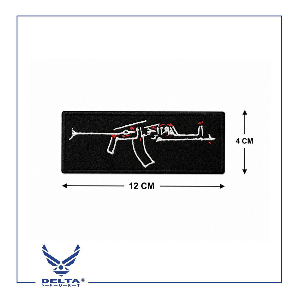 🔹بسم الله الرحمن الرحيم AK Velcro Patch – 12 × 4 CM