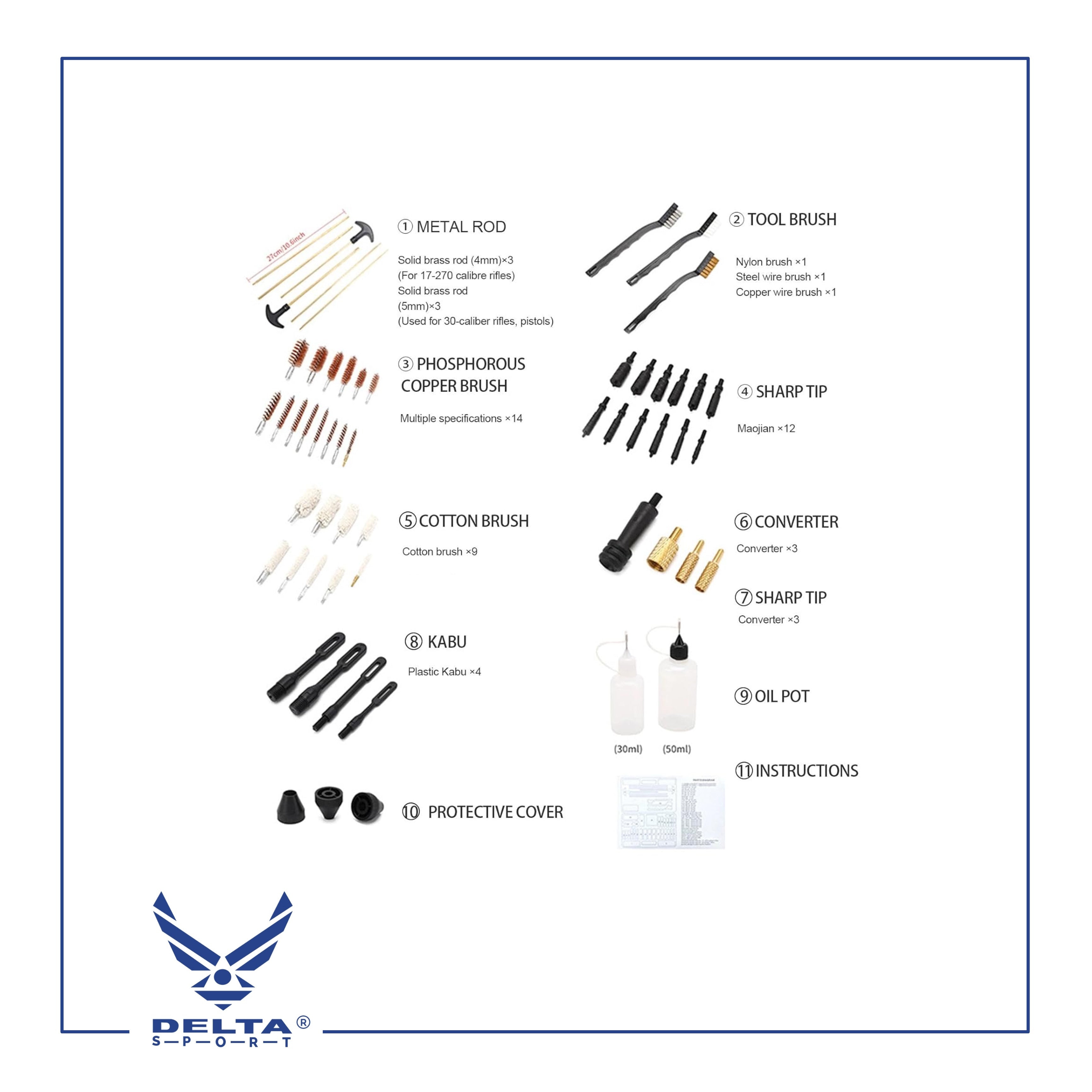 🔹DELTA Cleaning Kit.