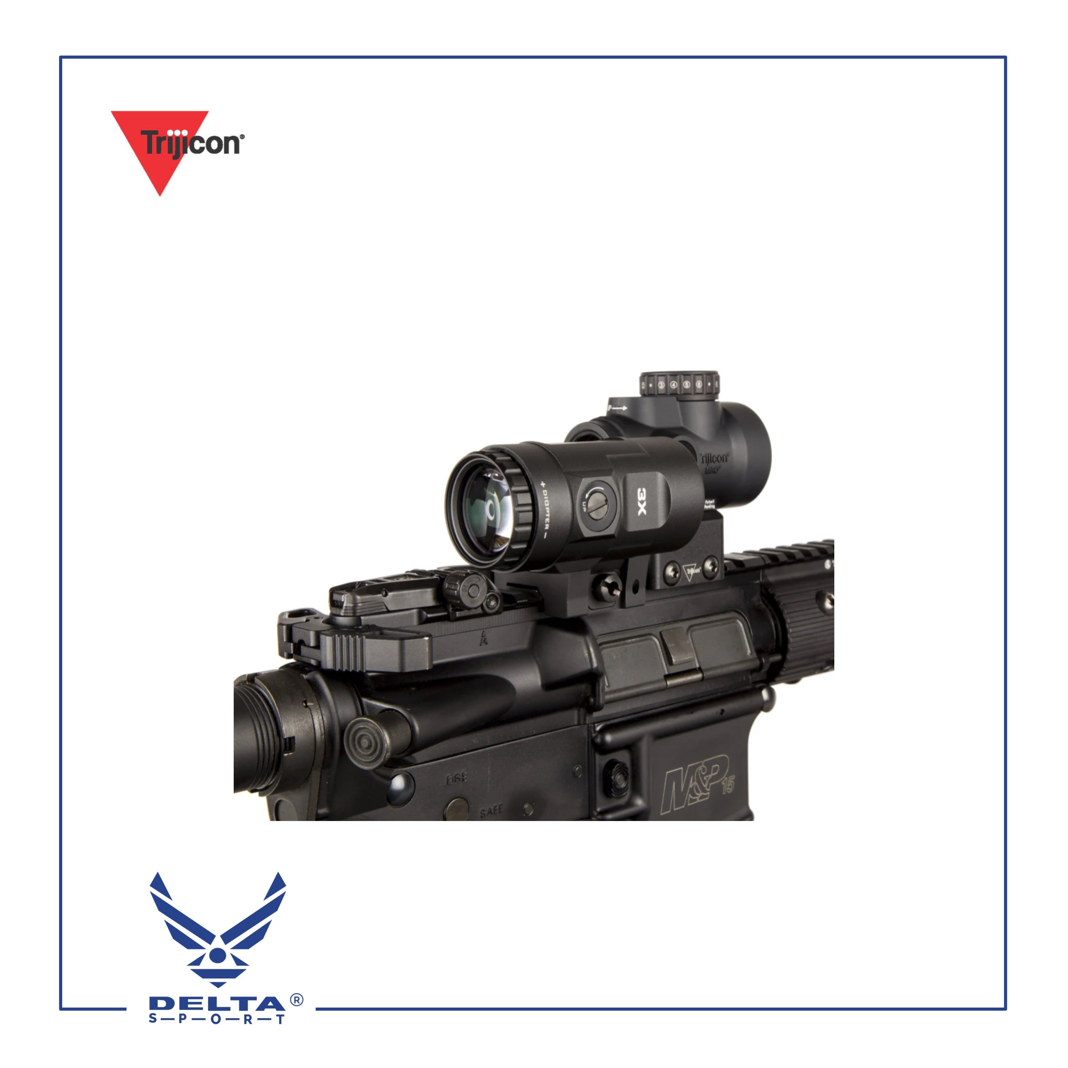 🔹Trijicon MRO HD Tactical Red Dot Combo Sight Scope 3x Magnifier.
