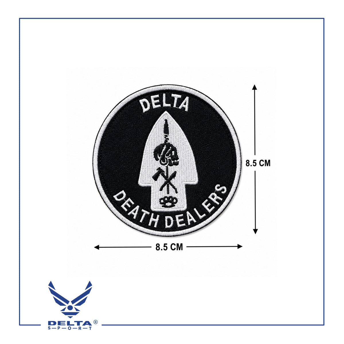 🔹Delta Death Dealers Velcro Patch — 8.5 × 8.5 cm.