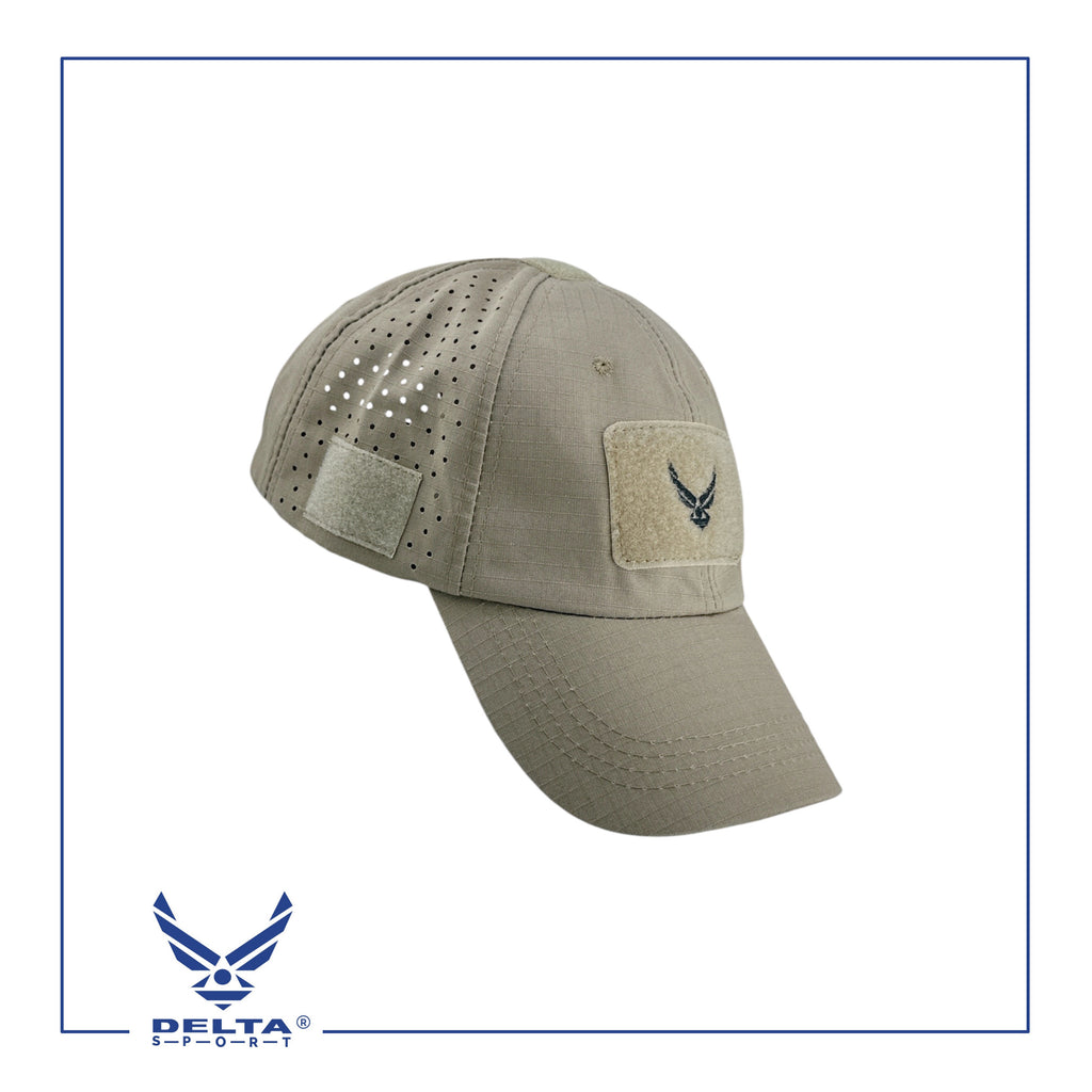 🔹Delta breathable laser cut cap.