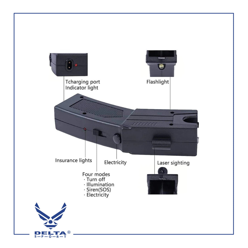 🔹Heavy Duty Stun Gun - Safety Remote Electric Shock Stun Gun For Self Detense.