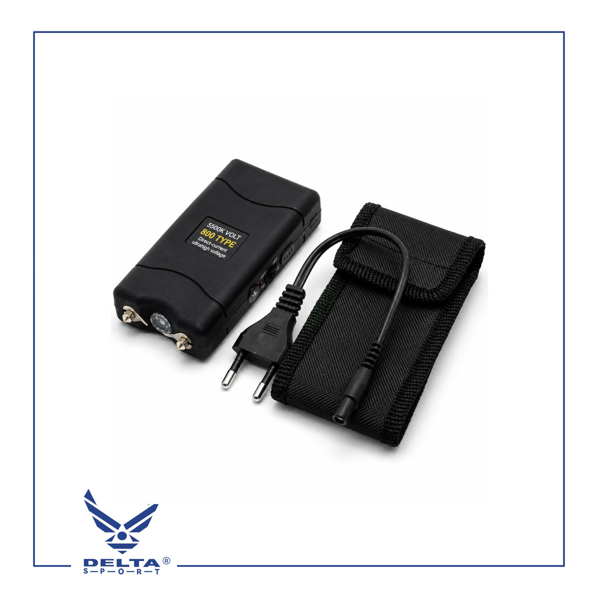 🔹800 Type Rechargeable Stun Gun with LED Light.