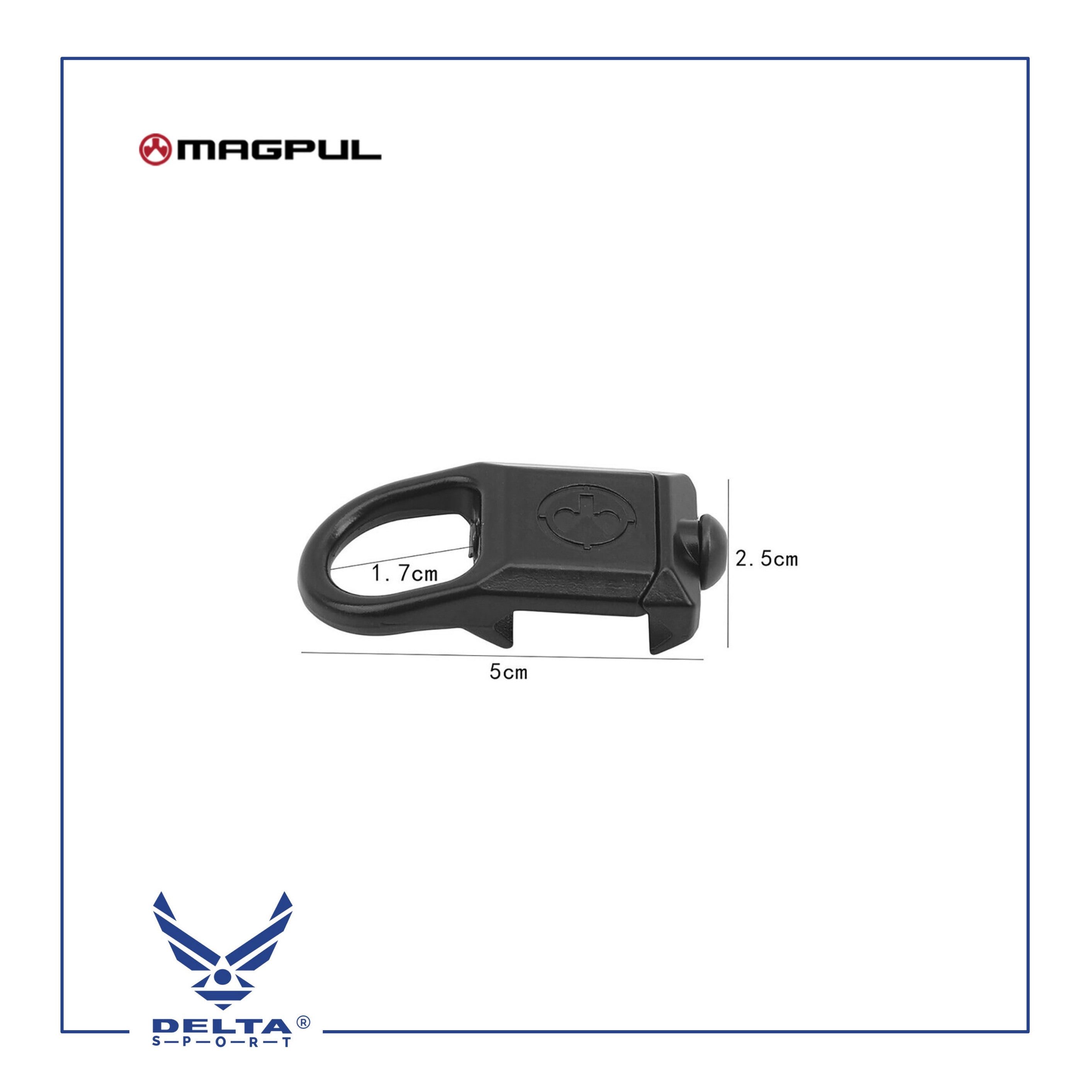 🔹MAGPUL® Picatinny Rail Sling Attachment.