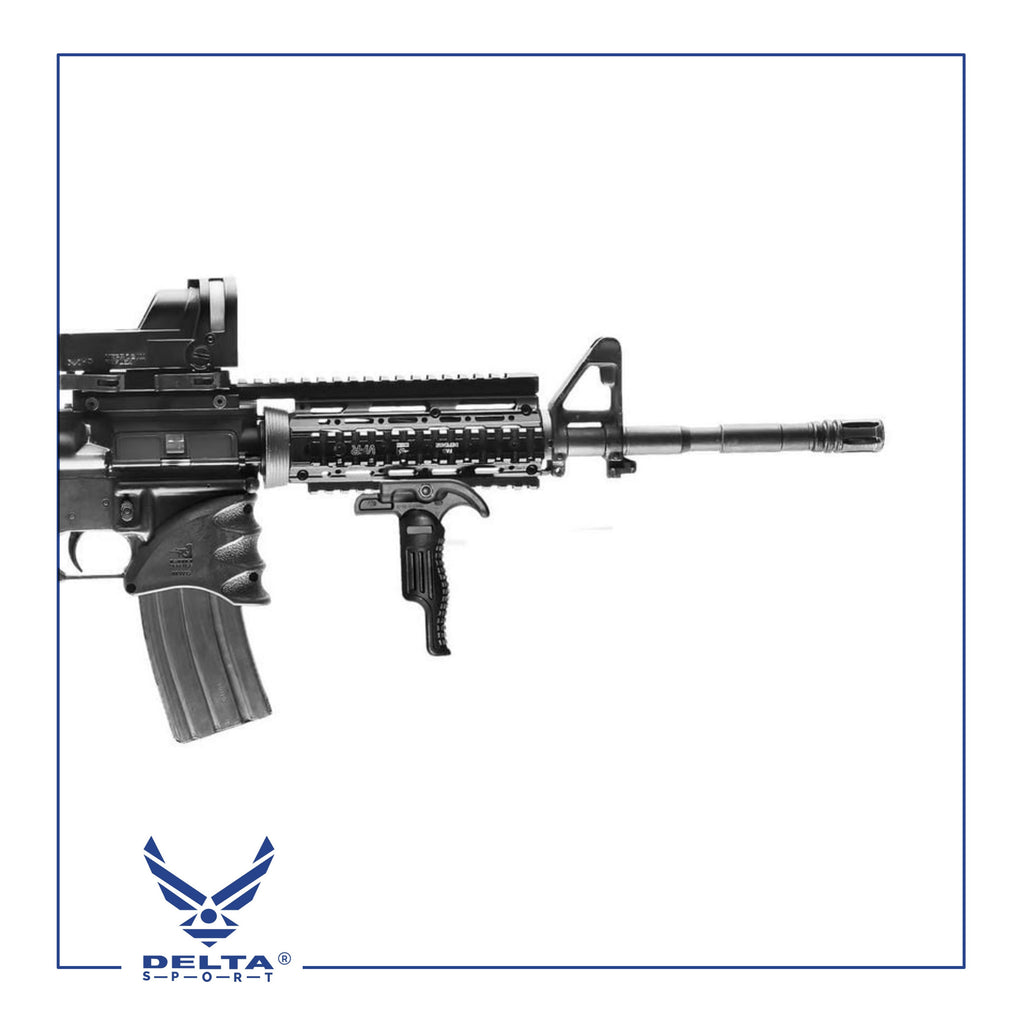 🔹Tactical Folding Foregrip for Handguns & Rifles.