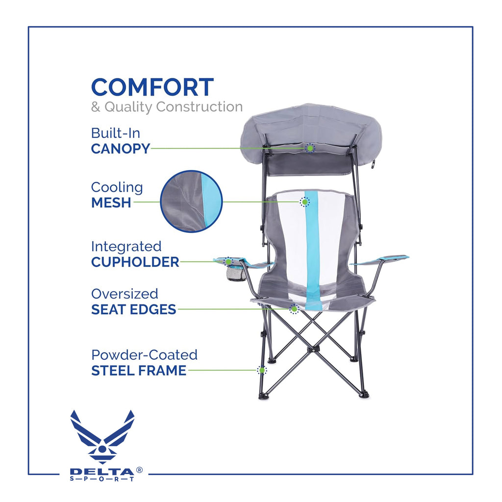 🔹Kelsyus Original Foldable
Canopy Chair.