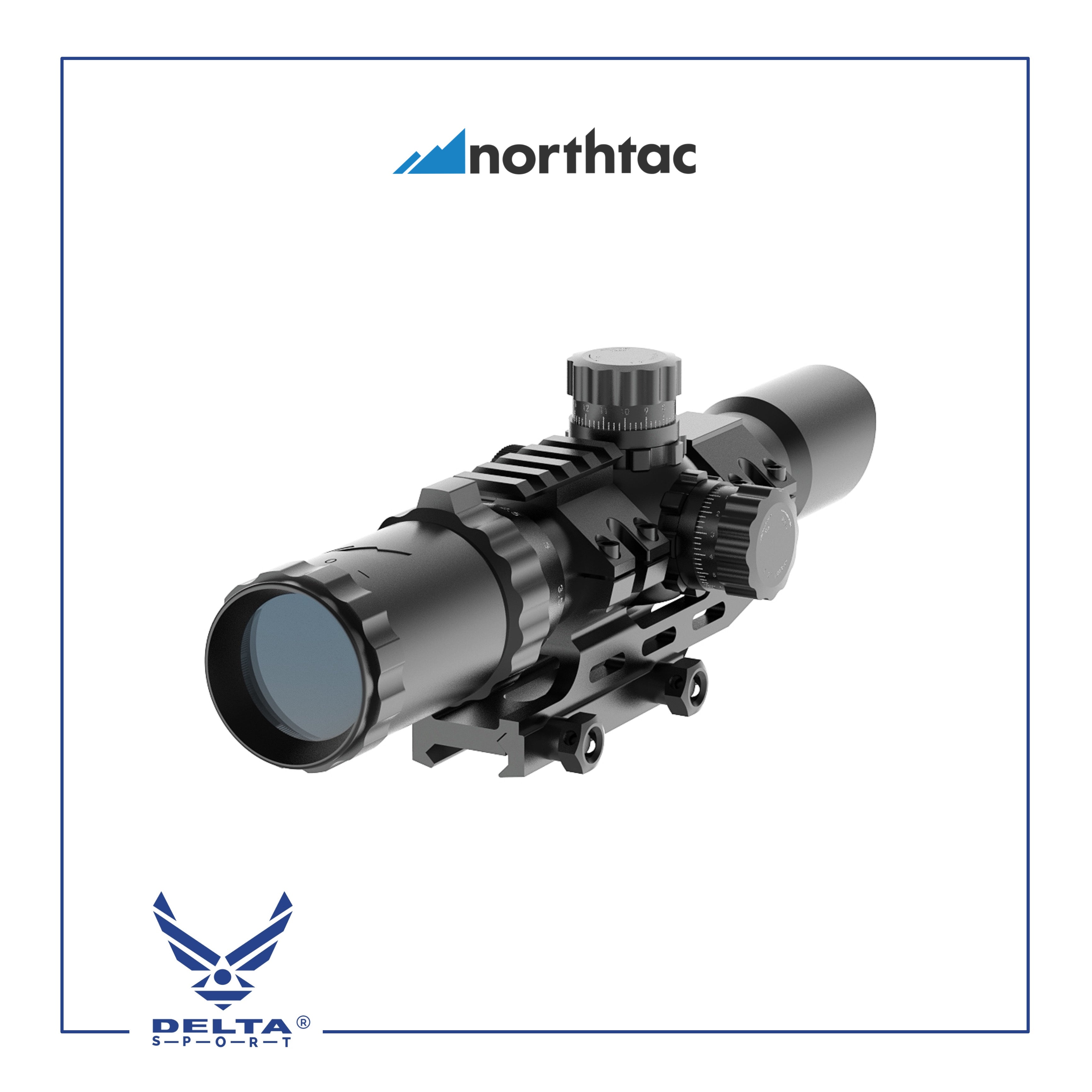 🔹Northtac ASSAULT OPTIC 1-4X28 LPVO RIFLESCOPE.
