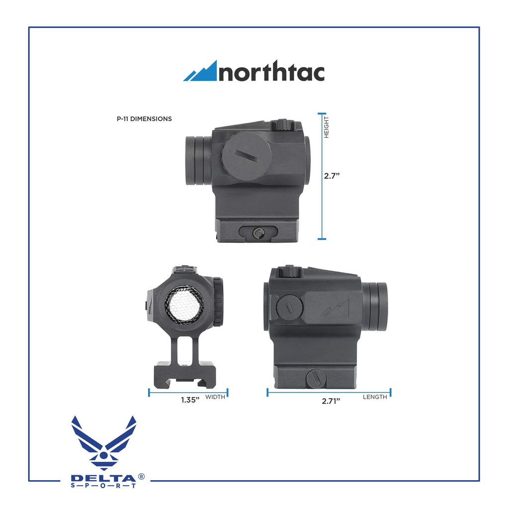🔹Northtac Ronin P-11 RED DOT SIGHT 1X20MM.