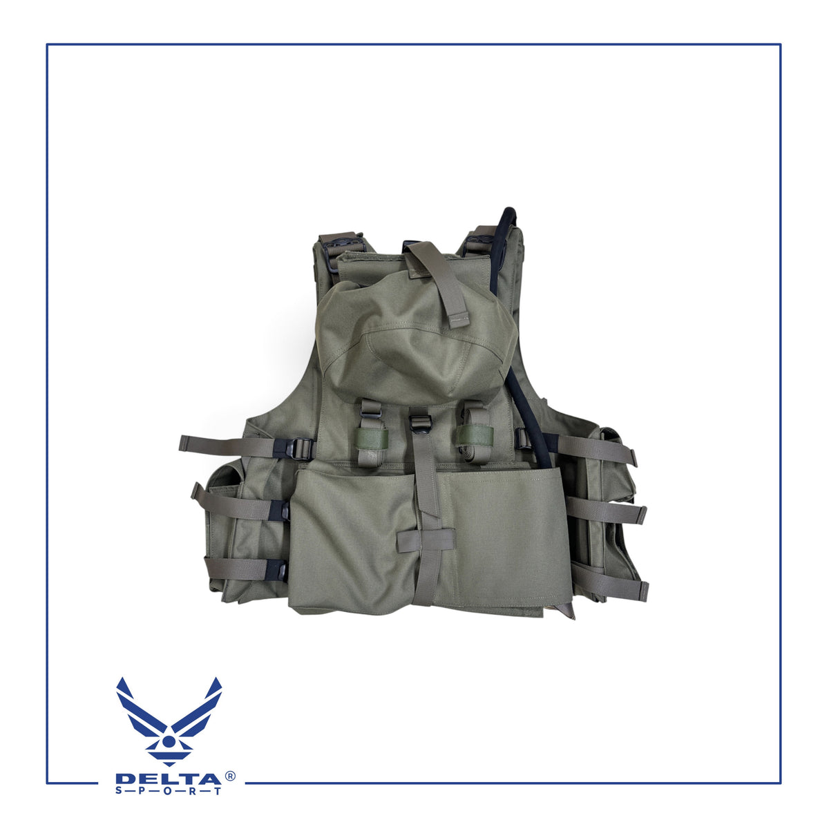 🔹BLACKHAWK!® Tactical Load-Bearing Vest with 3L Hydration System.