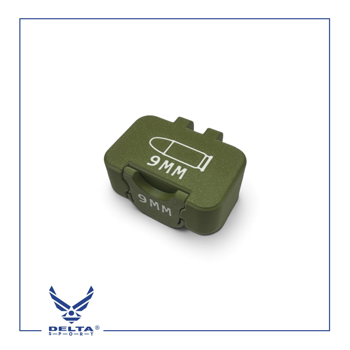 🔹DELTASPORT® 9MM Ammo Storage Case – 18 Rounds.