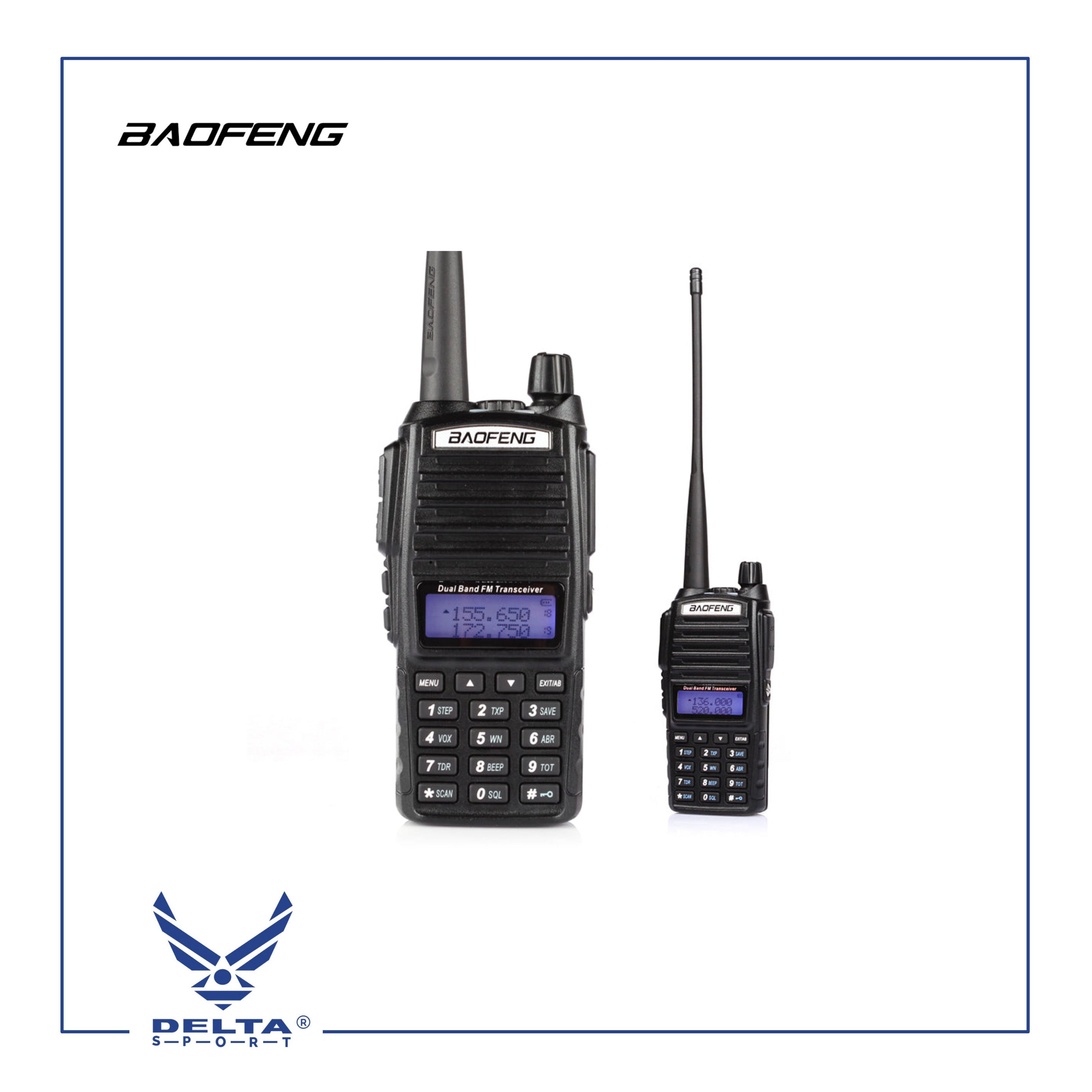 🔹BAOFENG UV-82 (BF112) 8W Two Way Radio UHF VHF Dual-Band Walkie Talkie.