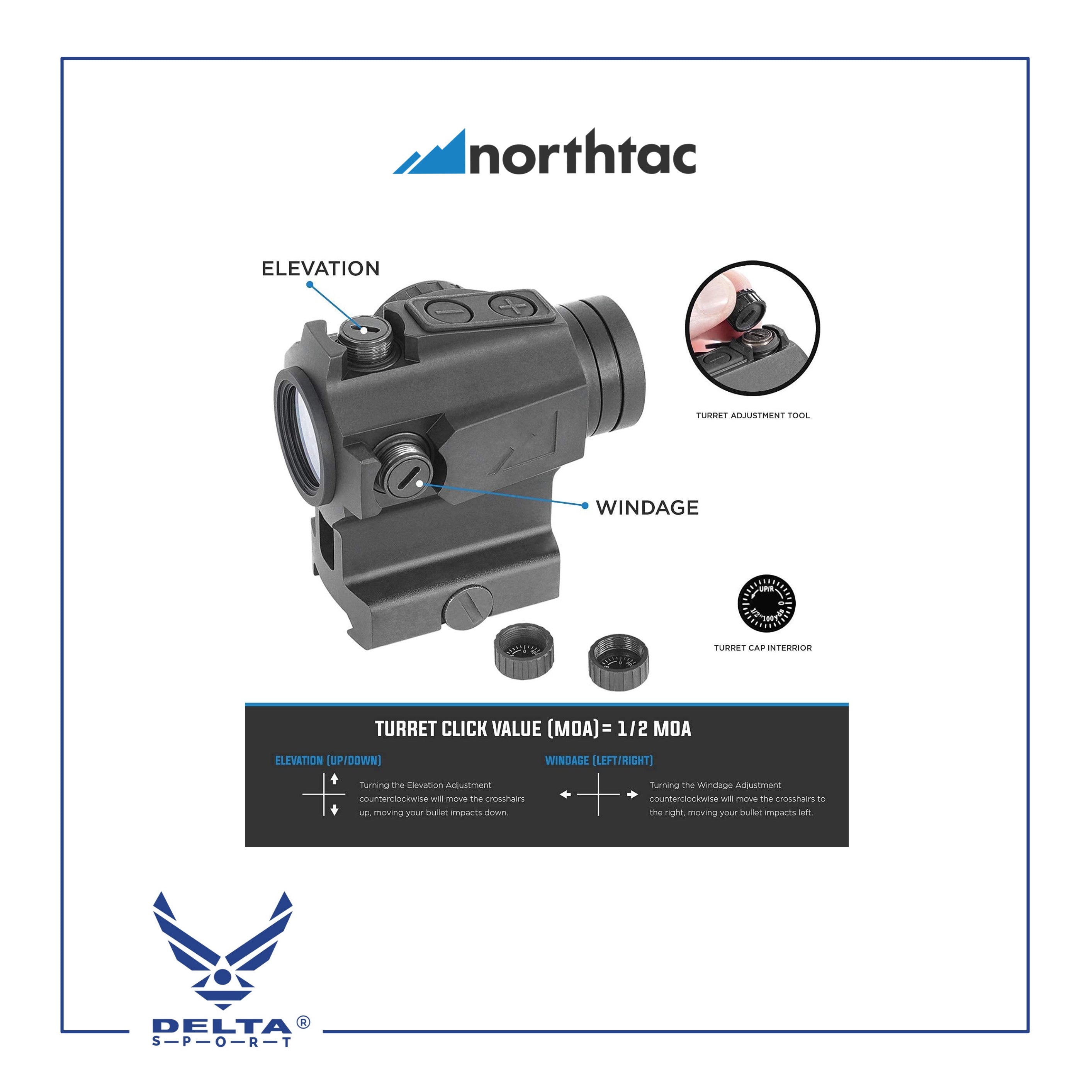 🔹Northtac Ronin P-11 RED DOT SIGHT 1X20MM.