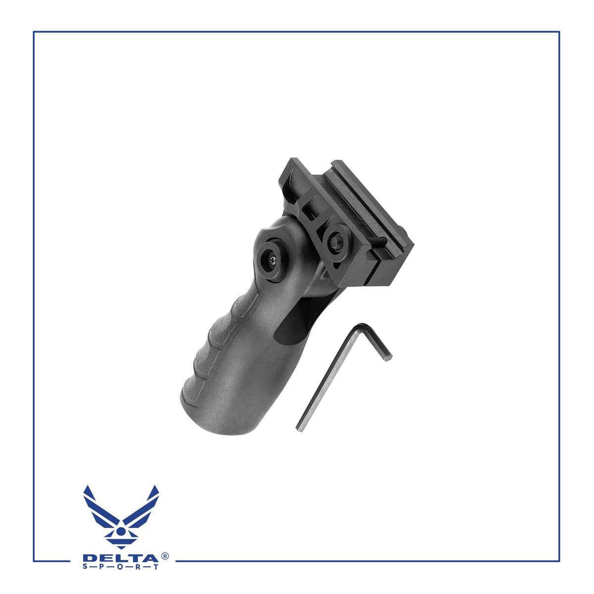 🔹Folding Tactical Vertical Grip – 20mm Picatinny / Weaver Rail.