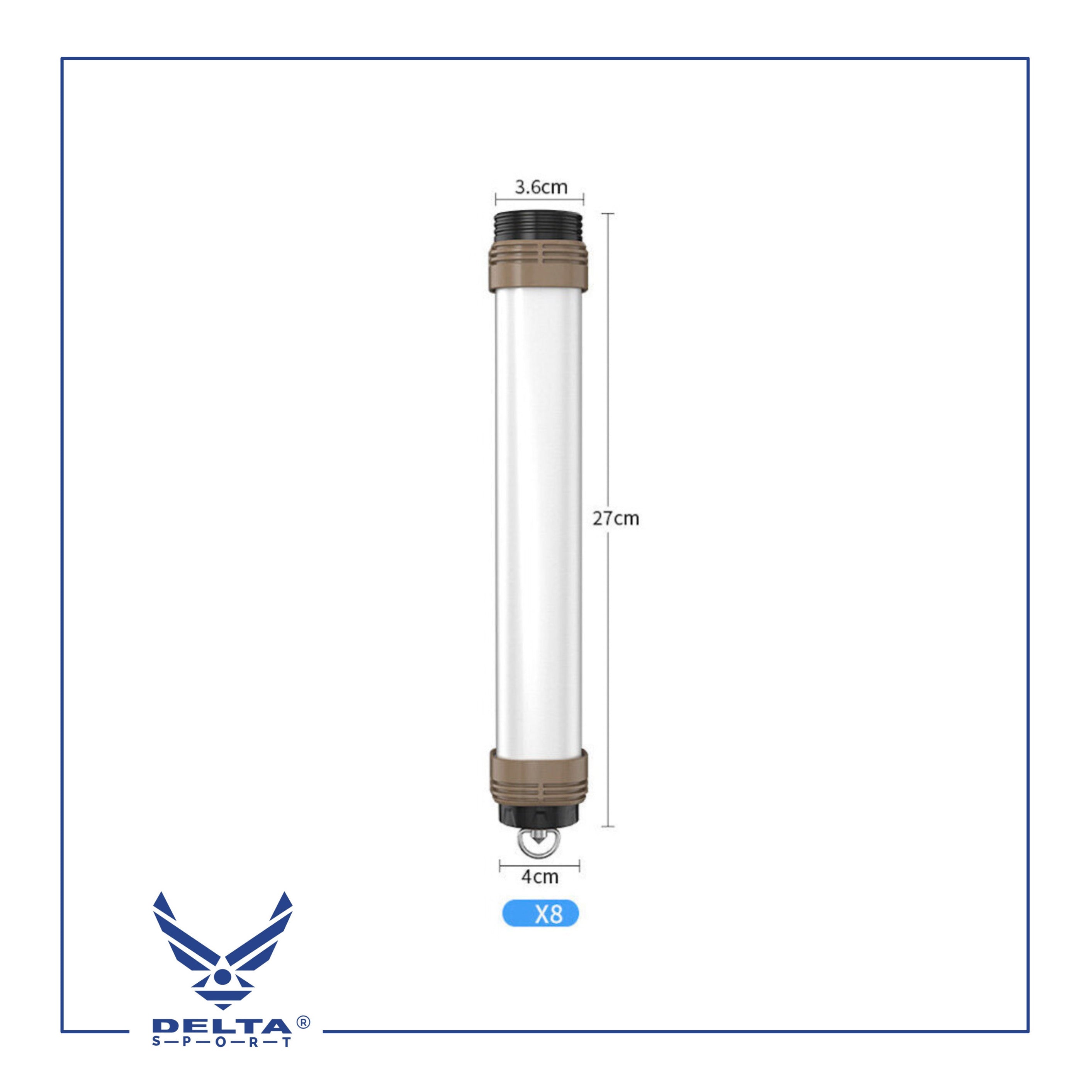 🔹Rechargeable Functional Flashlight X8-60B (27cm).